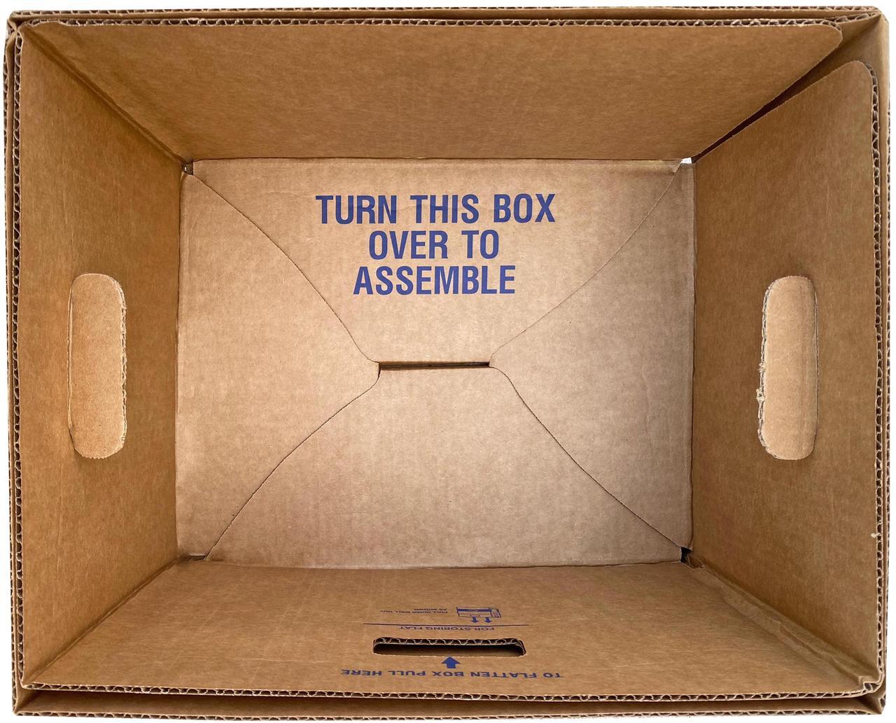 Alt view image 5 of 7 - UBMOVE File Moving Boxes 200# Strength, Small, 15" x 12" x 10" , 4 Pack