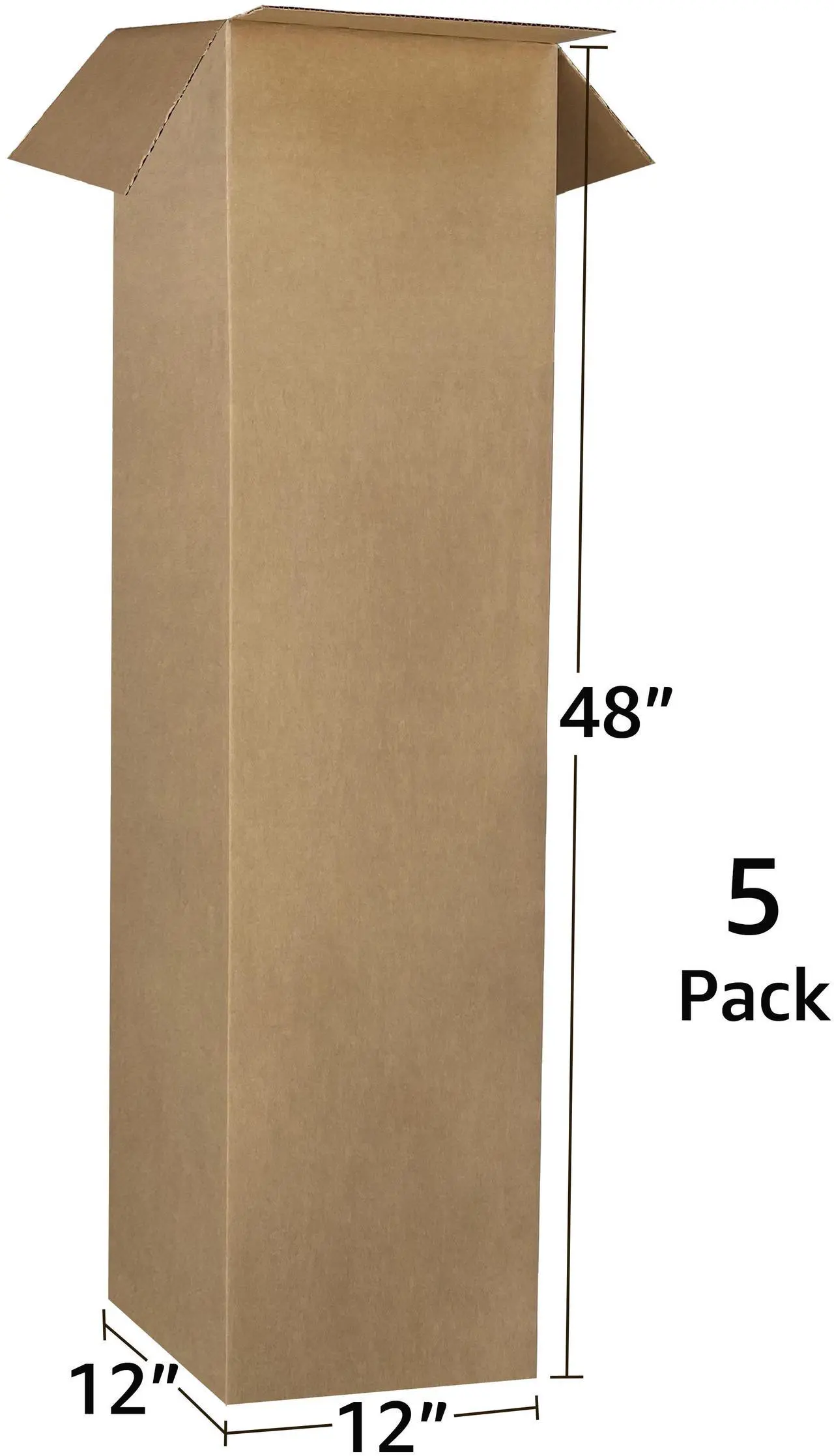 Alt view image 7 of 7 - UBMOVE Tall Lamp Moving Boxes (5 Pack) Lamp Box Size 12" x 12" x 48"