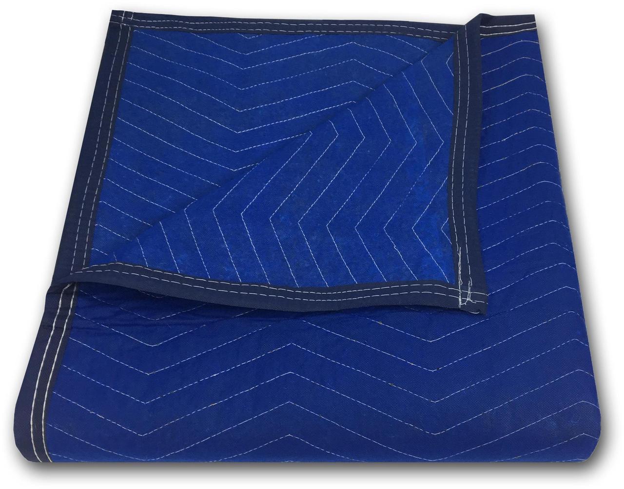 Alt view image 5 of 7 - UBMOVE Pro Economy Moving Blankets (4 Pack) 35lbs/doz 2.92lb/ea 72"x80" Blue