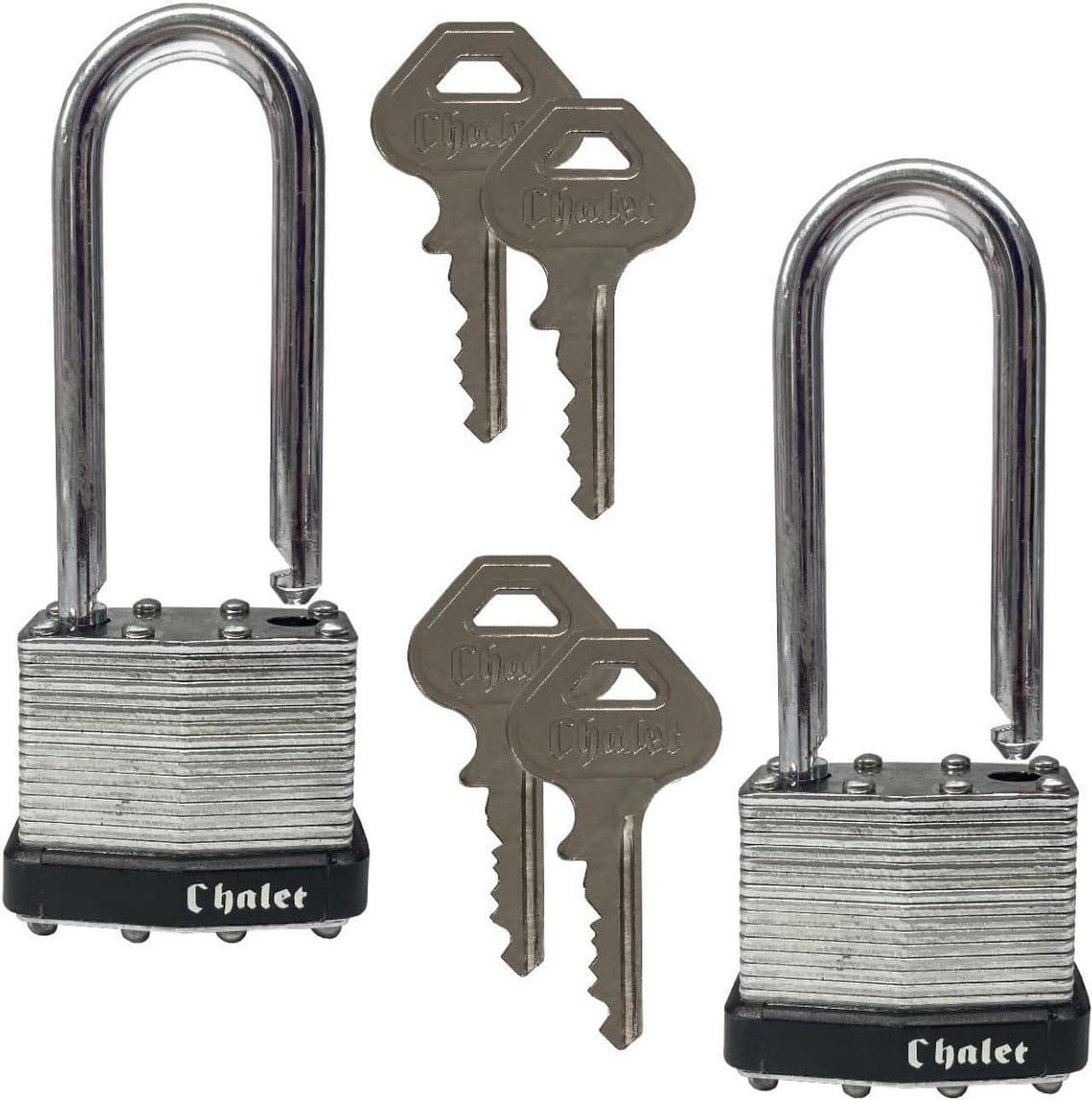 Alt view image 5 of 7 - UBMOVE Padlock 1-1/2" (2 Pack) Long Shank