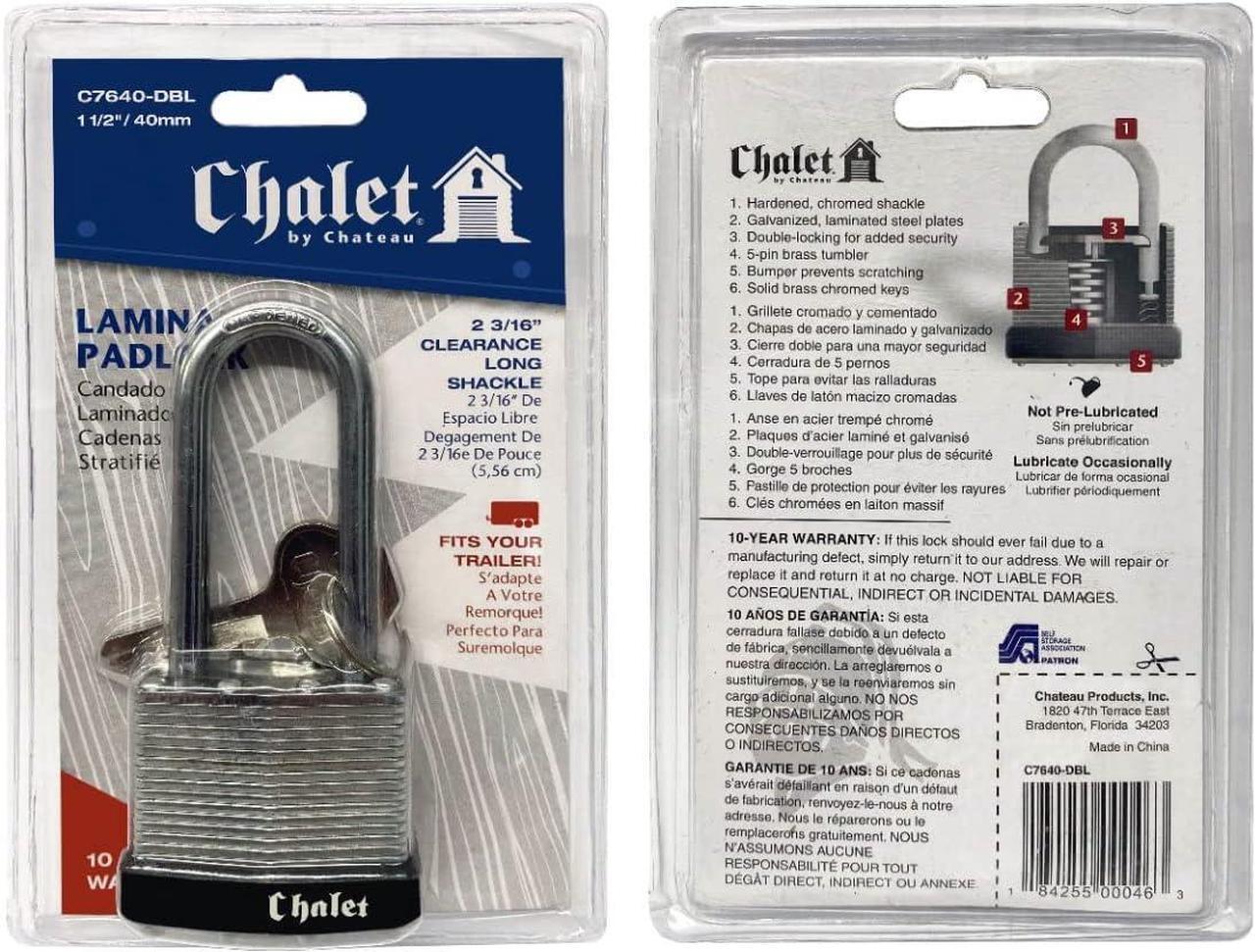 Alt view image 7 of 7 - UBMOVE Padlock 1-1/2" (2 Pack) Long Shank