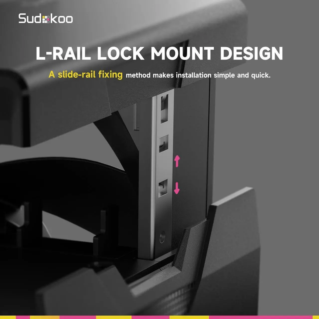 Alt view image 3 of 6 - Sudokoo SK700 AM5-Designated CPU Air Cooler, Single Tower, 7 Heatpipes, TDP 220W, Full RAM Freedom, L-Rail Lock Mount, M-Winding Tech Fan, Black