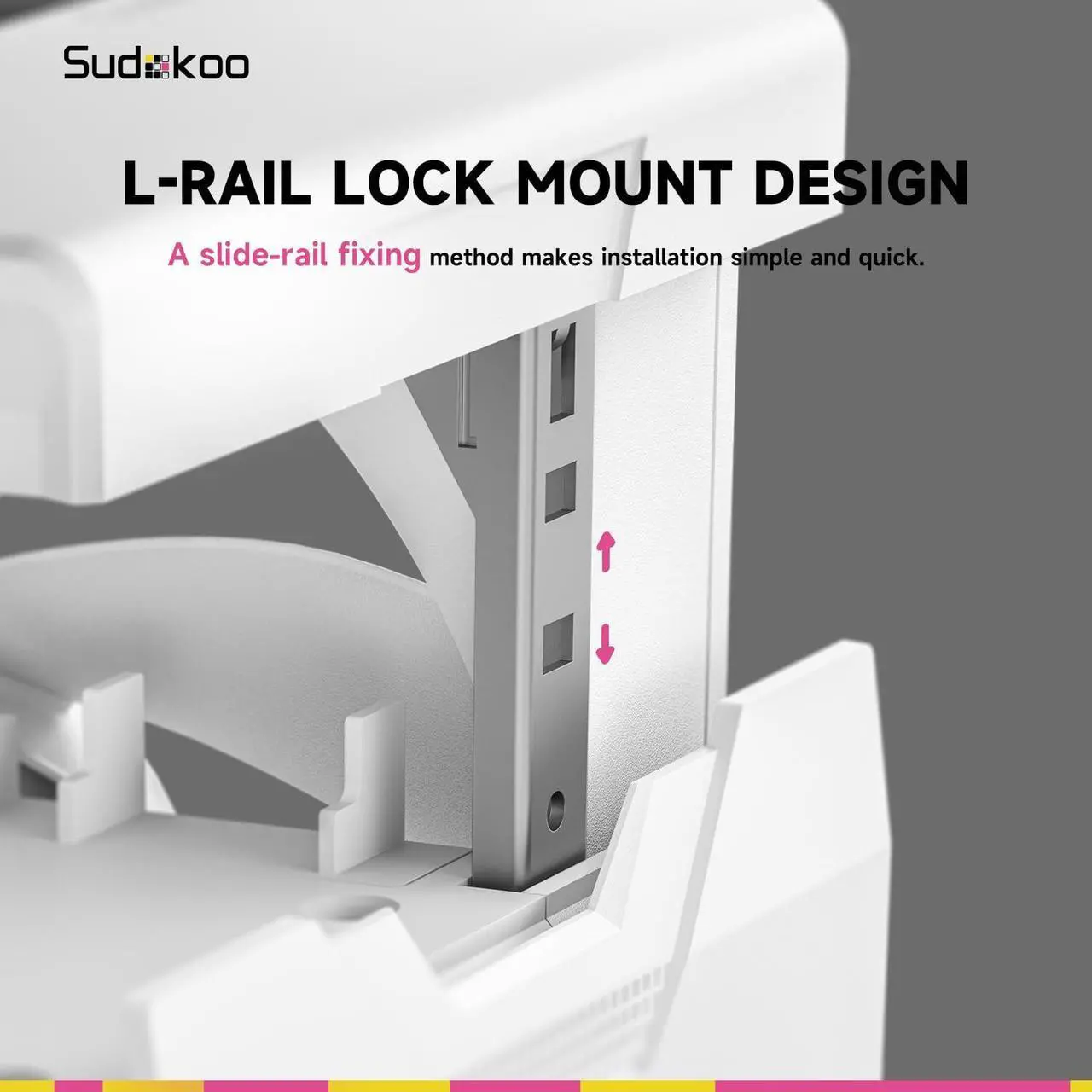 Alt view image 6 of 7 - Sudokoo SK700V White AM5-Designated Digital CPU Air Cooler, Single Tower, 7 Heatpipes, Digital Display, TDP 220W, Full RAM Freedom, L-Rail Lock Mount, M-Winding Tech Fan, White