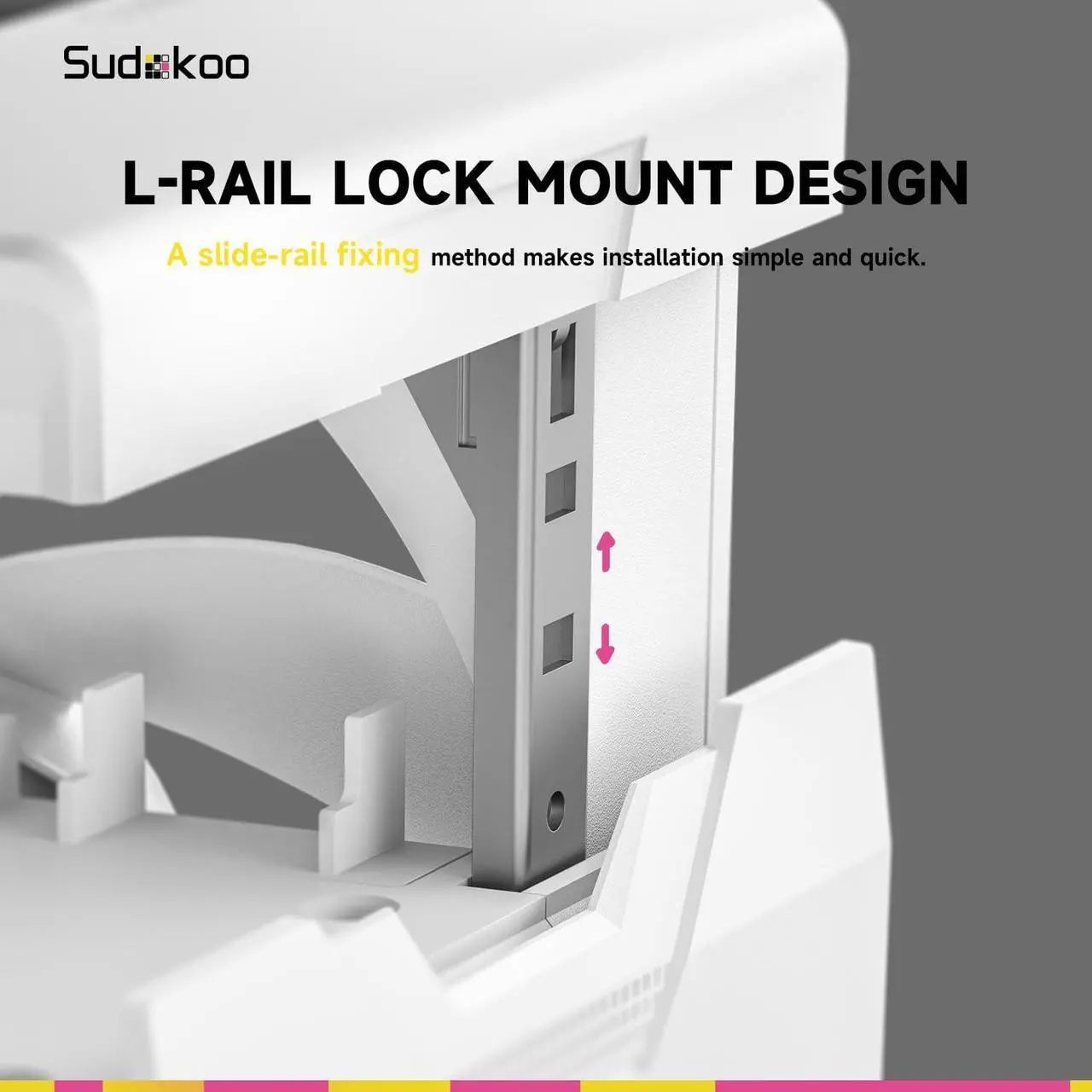 Alt view image 4 of 6 - Sudokoo SK700 White AM5-Designated CPU Air Cooler, Single Tower, 7 Heatpipes, TDP 220W, Full RAM Freedom, L-Rail Lock Mount, M-Winding Tech Fan, White