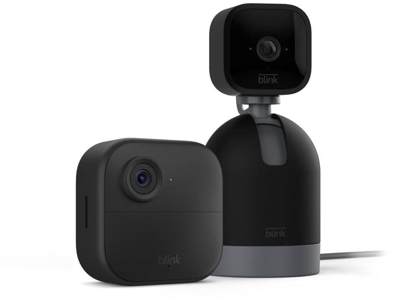 Main image of Blink Outdoor 4 (4th Gen) + Blink Mini Pan-Tilt Camera  Smart security camera, two-way talk, HD live view, motion detection, set up in minutes, Works with Alexa  2 camera system