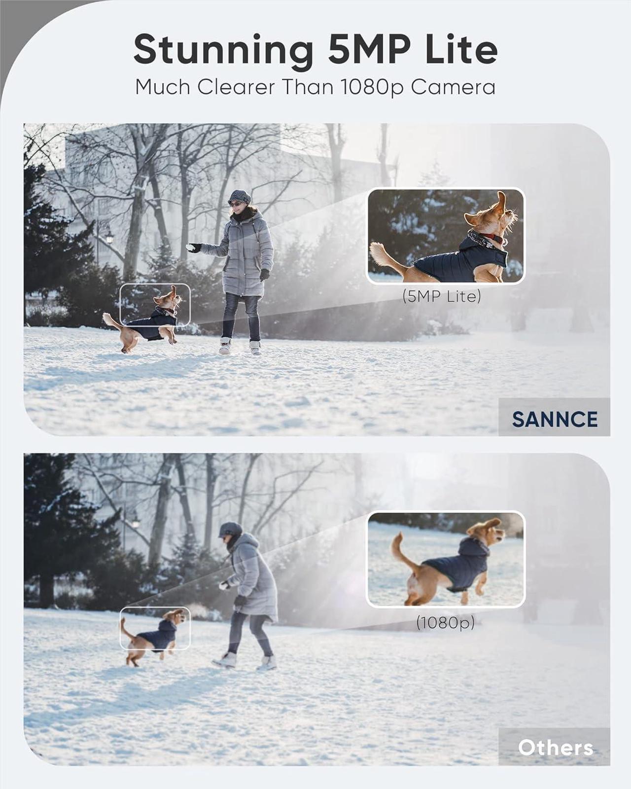 Alt view image 4 of 7 - DVR for Security Camera, SANNCE 5MP 8CH CCTV DVR with 2TB Hard Drive, H.264+ Hybrid 5-in-1 Surveillance Recorder for 8CH Analog and 2CH IP Cameras, Remote Access, Motion Detection, 7/24 Recording