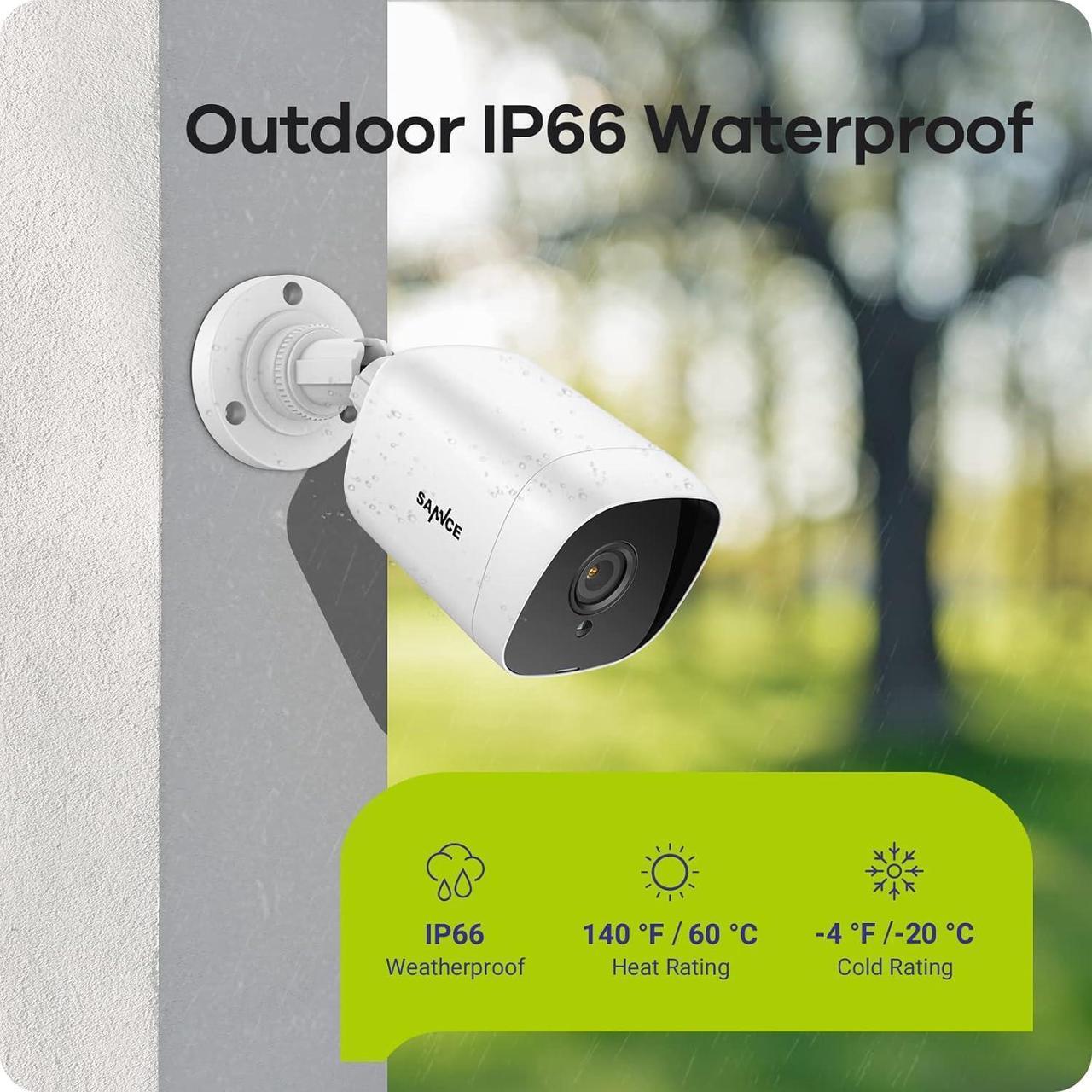 Alt view image 6 of 7 - SANNCE 8CH Full 1080P Security Camera System CCTV Camera Night Vision Surveillance Cameras, IP66 Weatherproof, QR Code Scan and Remote Access