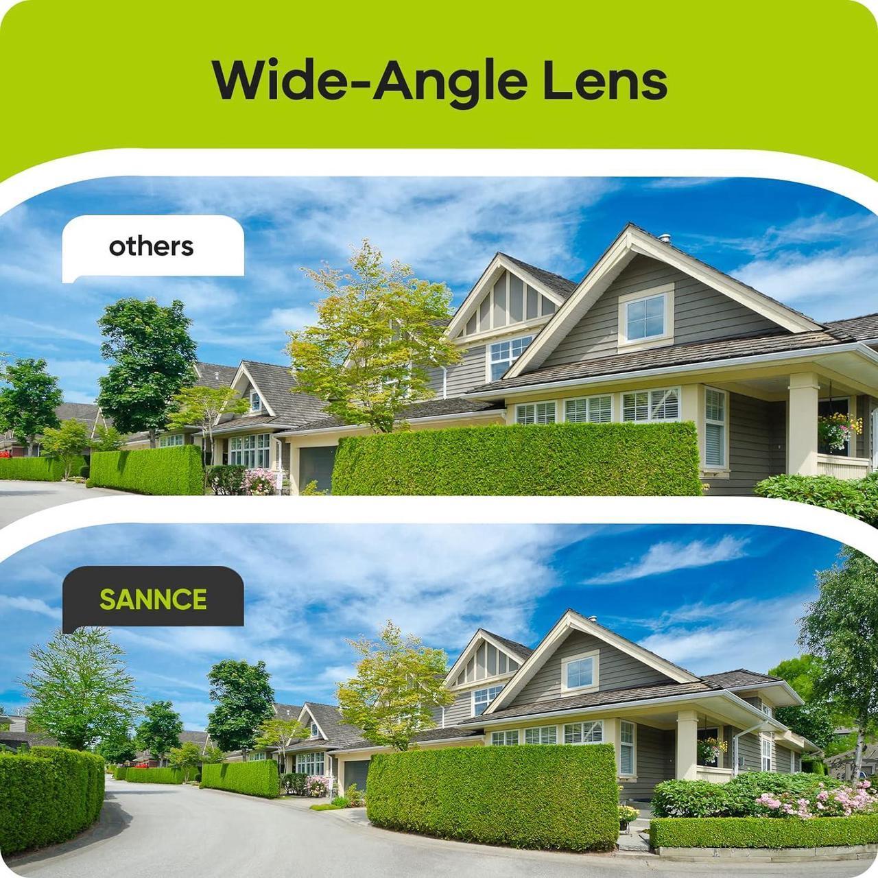 Alt view image 7 of 7 - SANNCE 8CH Full 1080P Security Camera System CCTV Camera Night Vision Surveillance Cameras, IP66 Weatherproof, QR Code Scan and Remote Access