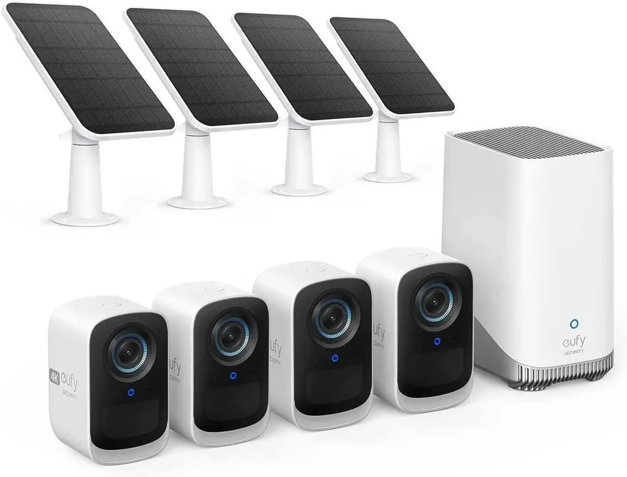 Main image of eufy Security eufyCam 3C 4-Cam Kit, Security Camera Outdoor Wireless, 4K Camera, Expandable Local Storage up to 16TB, Face Recognition AI, Spotlight, Color Night Vision, No Monthly Fee