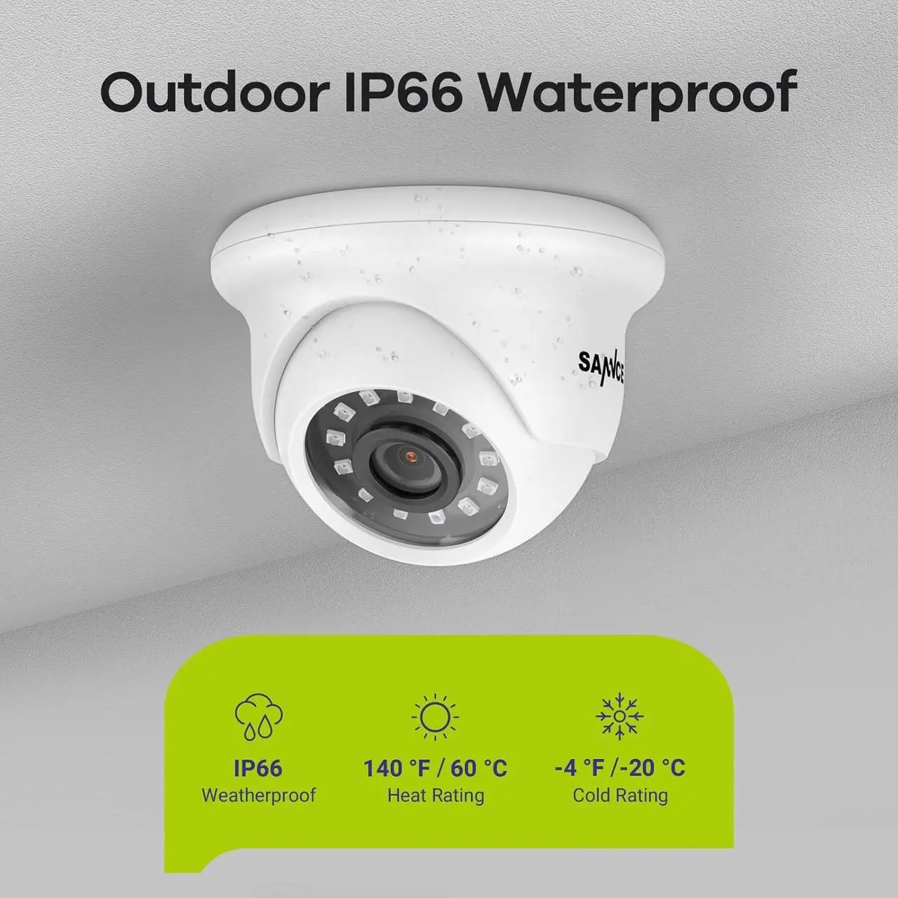 Alt view image 4 of 7 - Wired Security Camera System, SANNCE 8CH CCTV DVR with 1TB Hard Drive and 8Pcs Outdoor Surveillance Cameras, Support 100ft Night Vision, Waterproof, Remote Access, Motion Alert, for 24/7 Recording