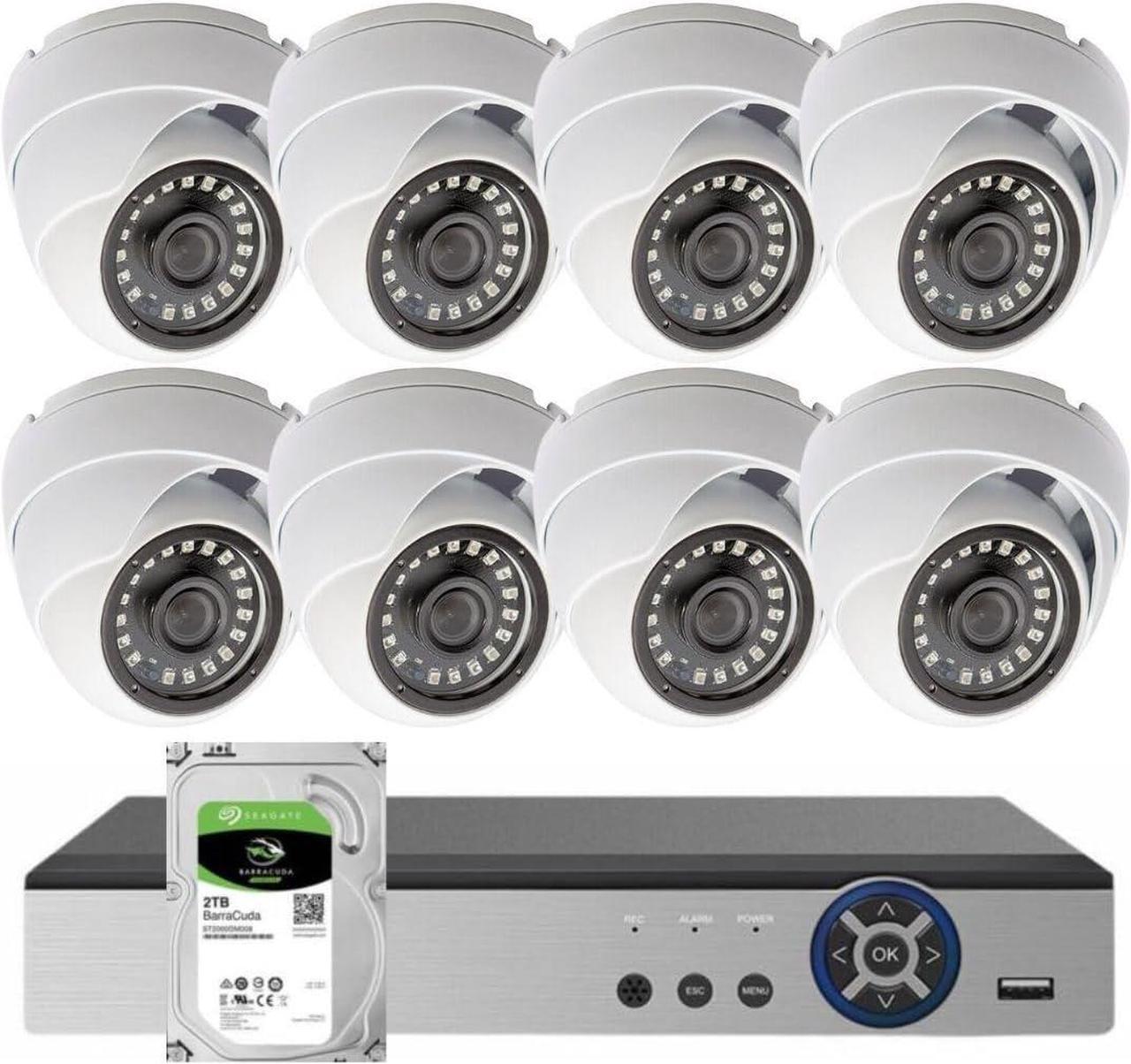 Main image of Evertech 8 ch 1080p Security Camera System Indoor Outdoor with 2TB Hard Drive CCTV Recorder 8pcs 1080p Surveillance Cameras with Night Vision Easy Remote Access Motion Alert