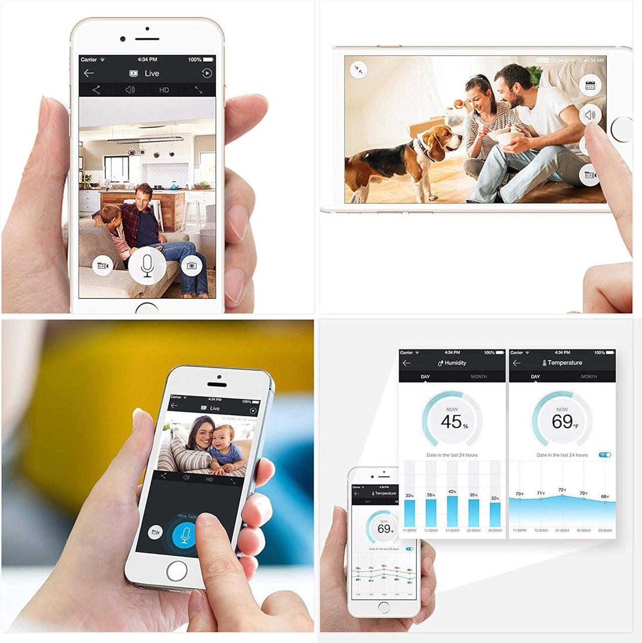 Alt view image 2 of 5 - Zmodo Pivot 1080p 360° Rotating Wireless Security Camera and All-in-One Smart Home Hub No Sensor Included