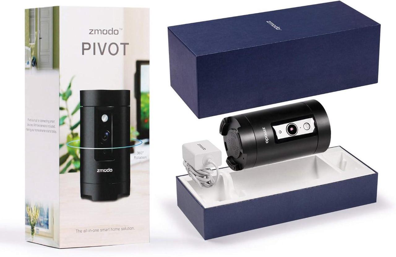 Alt view image 5 of 5 - Zmodo Pivot 1080p 360° Rotating Wireless Security Camera and All-in-One Smart Home Hub No Sensor Included