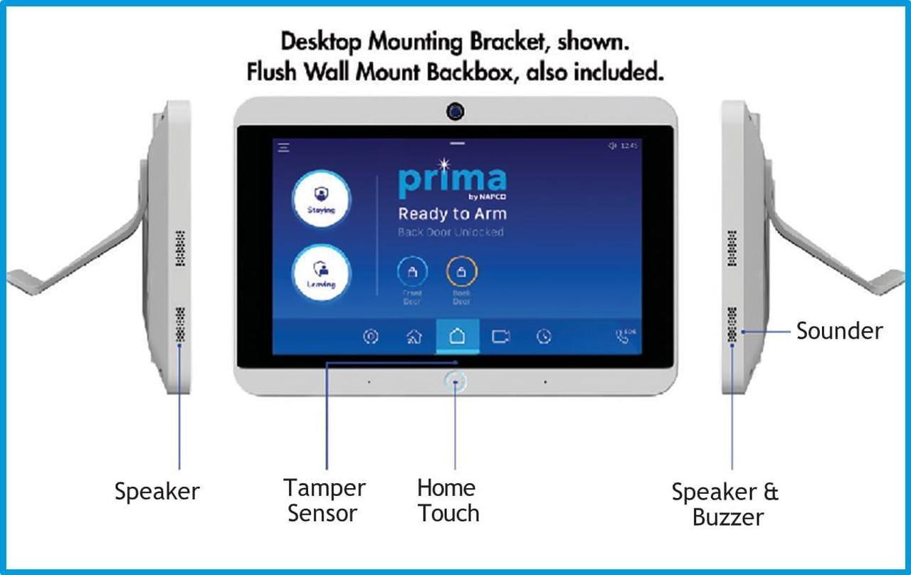 Alt view image 5 of 5 - Napco Prima Home Security System (with Wi-Fi & AT&T Cellular Network)