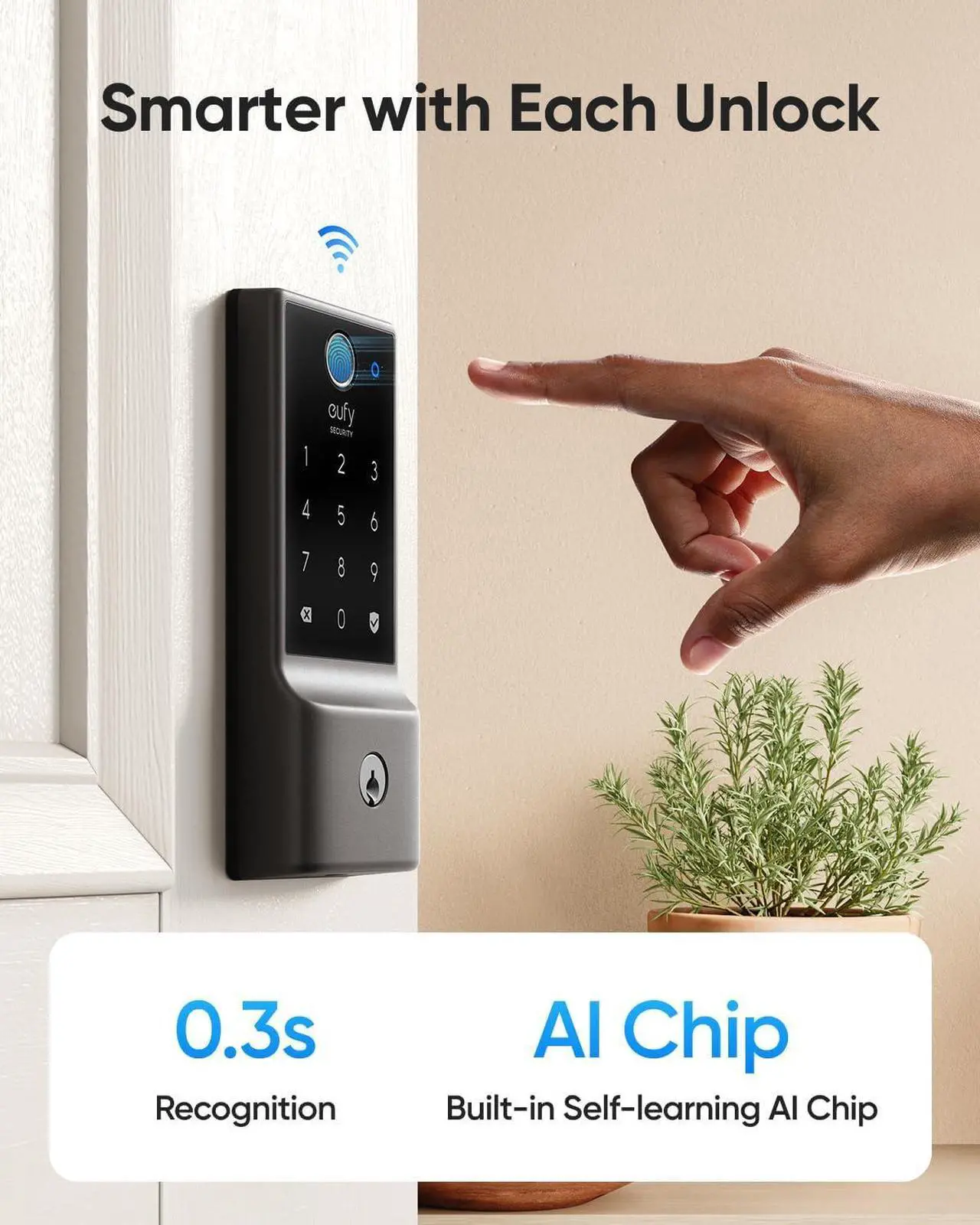 Alt view image 7 of 7 - eufy Security, Wireless Video Doorbell S220 Add-on with 2K Resolution and eufy Security Smart Lock C220