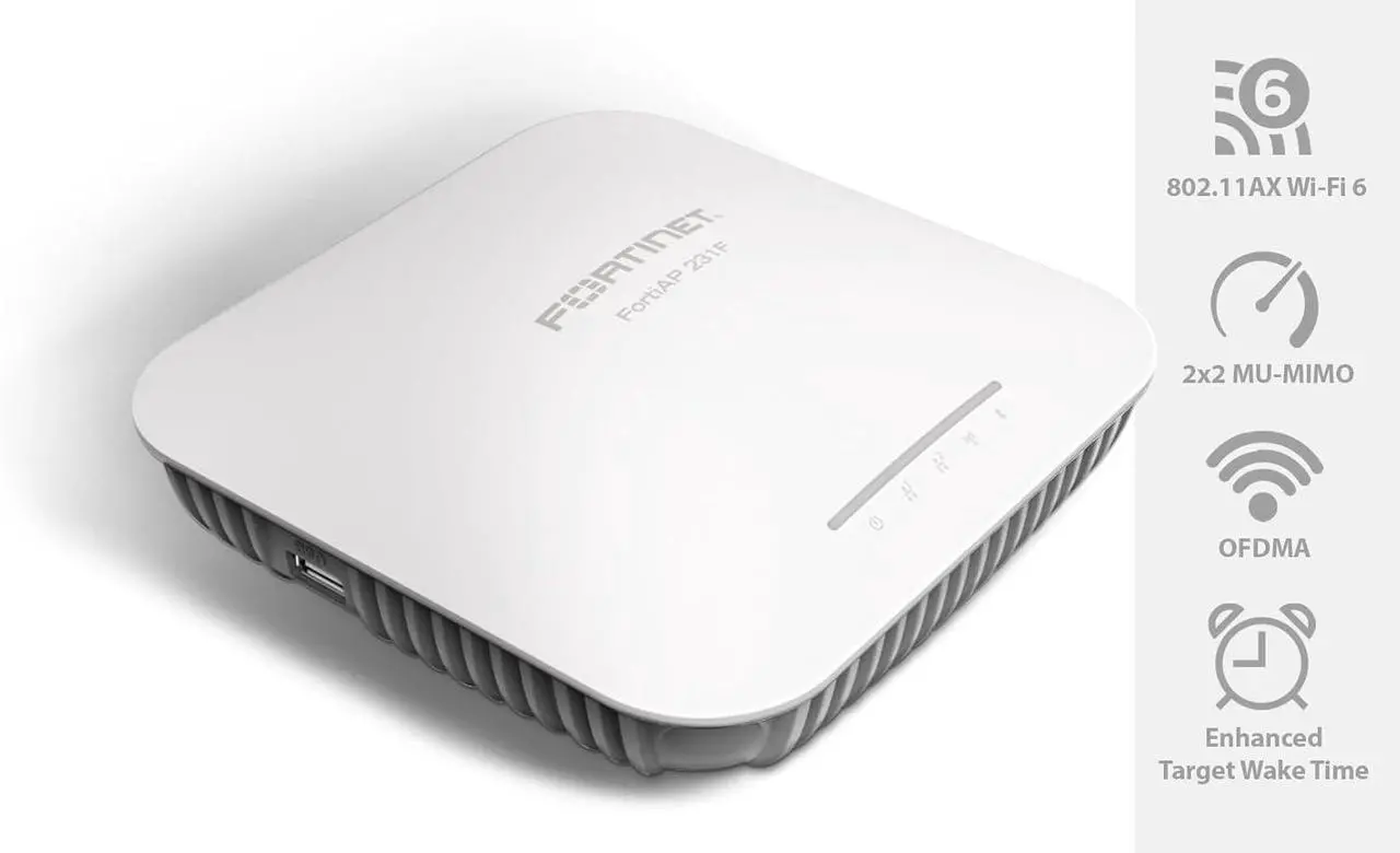 Alt view image 2 of 7 - Fortinet FortiAP 231F 2x2 MU-MIMO Access Point with Tri Radio (FAP-231F-A)