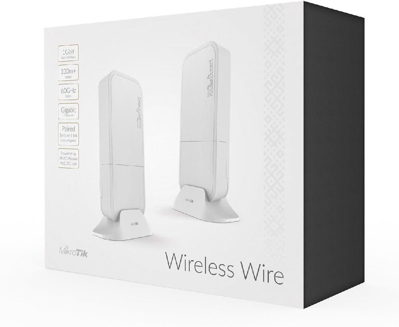 Alt view image 3 of 3 - Mikrotik Wireless Wire RBwAPG-60ad kit 60 GHz Wireless Link 1 Gbit Full Duplex