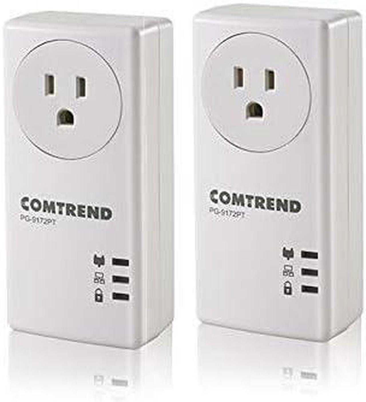 Main image of Comtrend G.hn Powerline Ethernet Adapter with Pass-Through Outlet - High-Speed Wired Connection for Streaming & Gaming, Creates Stable Network, Supports Up to 16 Devices  1200 Mbps, PG-9172PT-KIT