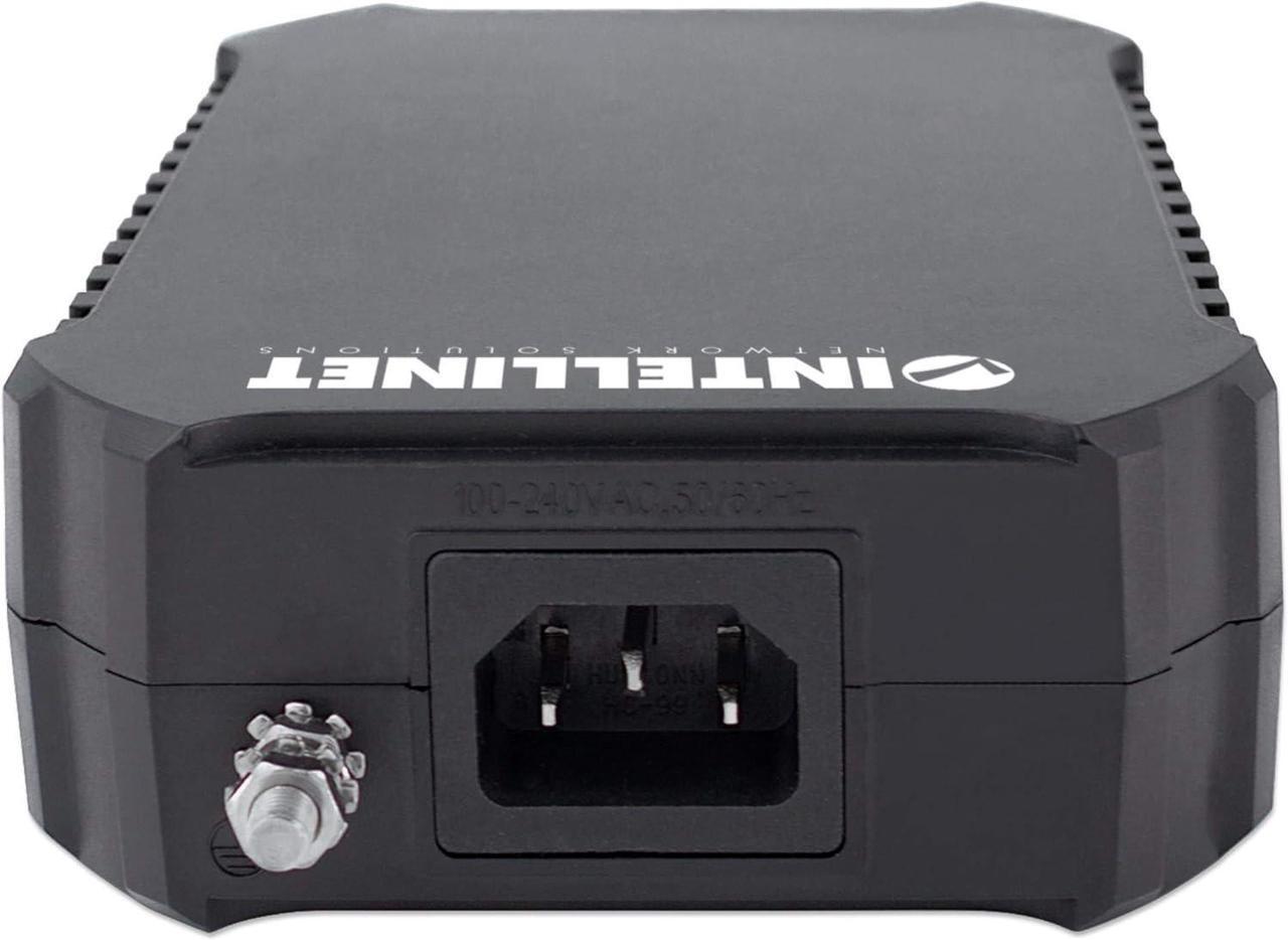 Alt view image 6 of 6 - Intellinet Network Solutions Gigabit Ultra PoE Injector One 95 W Port for Ultra PoE Powered Device up to 328 ft. (100 m), Plastic Housing