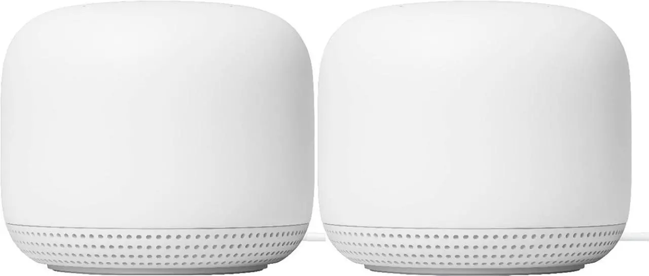 Alt view image 4 of 7 - Google Nest WiFi Access Point Non-Retail Packaging - Connect to AC2200 Mesh Wi-Fi 2nd Gen (2-Pack, Snow)