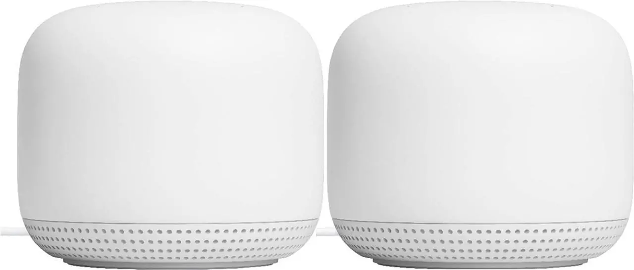 Alt view image 7 of 7 - Google Nest WiFi Access Point Non-Retail Packaging - Connect to AC2200 Mesh Wi-Fi 2nd Gen (2-Pack, Snow)
