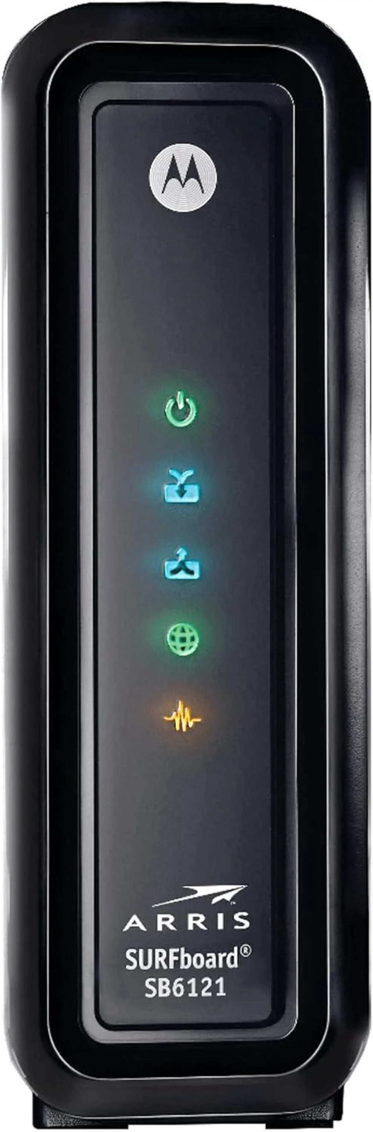 Alt view image 3 of 5 - ARRIS SURFboard SBG6580 DOCSIS 3.0 Cable Modem/ Wi-Fi N300 2.4Ghz + N300 5GHz Dual Band Router - Retail Packaging Black (570763-006-00)