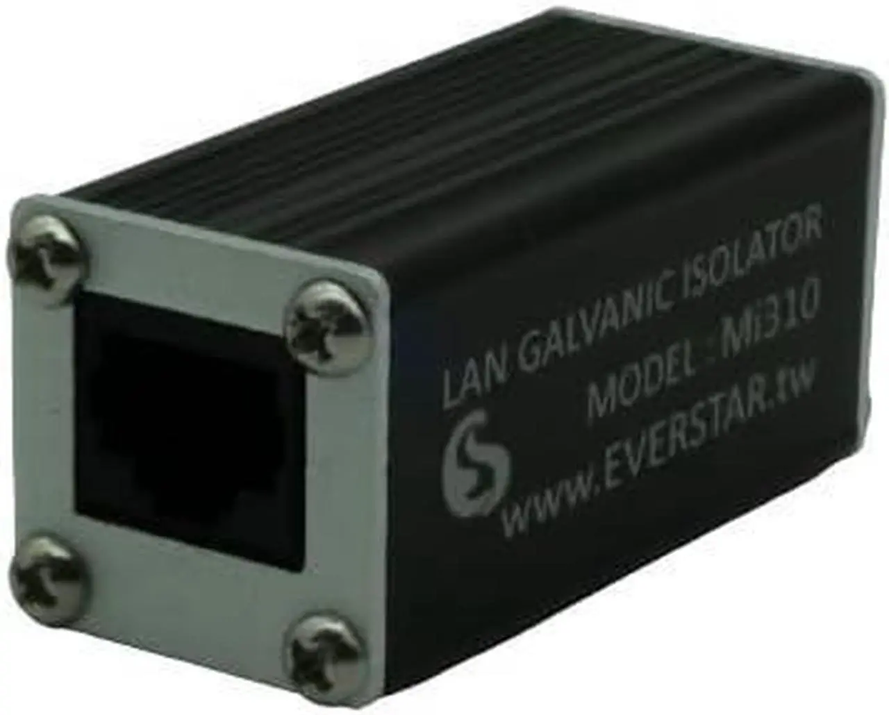 Alt view image 2 of 7 - EverStar New MI-310 Metallic Housing Ethernet Galvanic Isolator + 6 Patch STP Cable (1+1pc Kit) for Apple/Android TV, Hi-Res Audio Systems (RJ45) | LAN Signal Noise Filter | Black
