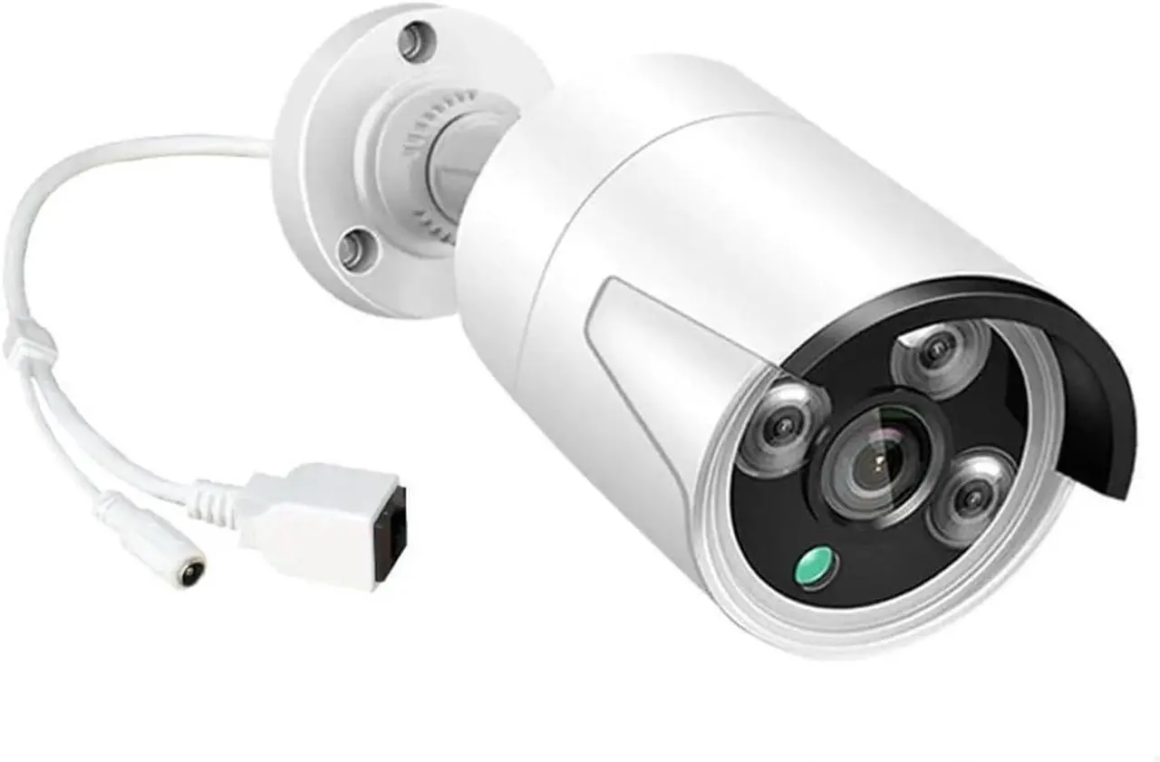 Alt view image 2 of 5 - Gadpiparty 4CH NVR POE Security Monitoring Kit Closed Circuit TV System Full HD Anti-Vandalism Infrared 1080P Camera Home Outdoors(4CH1080P)