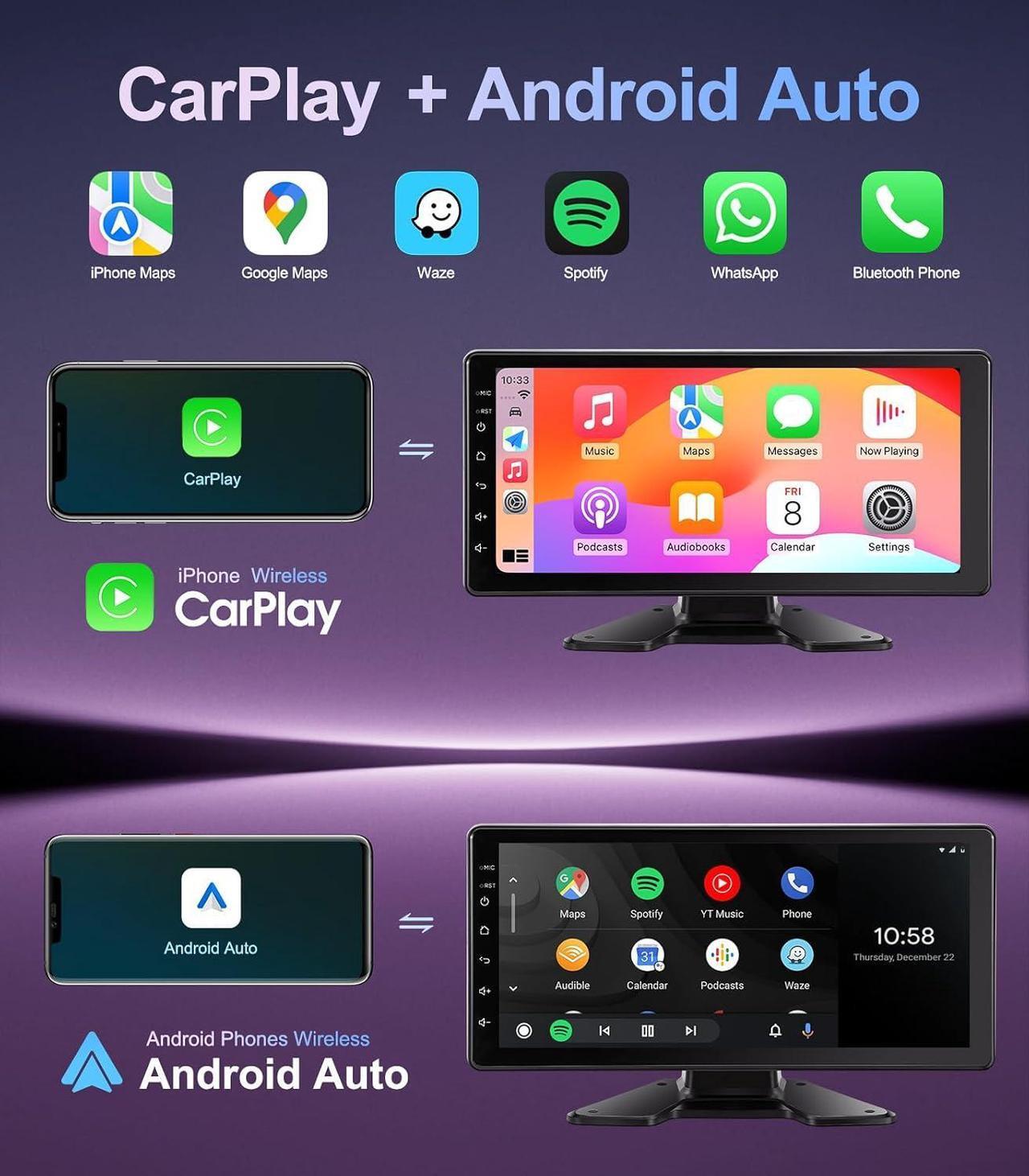 Alt view image 5 of 6 - Gadpiparty 6-Channel Dash Cam 1080P Backup Camera System with 10.33 Inch Touch Parking Monitor,DVR Recording Back Up Camera for RV/Truck/Trailer/Van/SUV/Cars,Wireless Carplay/Android Auto/WiFi/Blueto