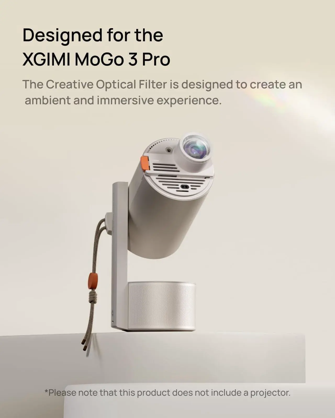 Alt view image 2 of 7 - XGIMI MoGo 3 Pro NEW Portable Projector & Free Creative Optical Filter ($49.99 Value)