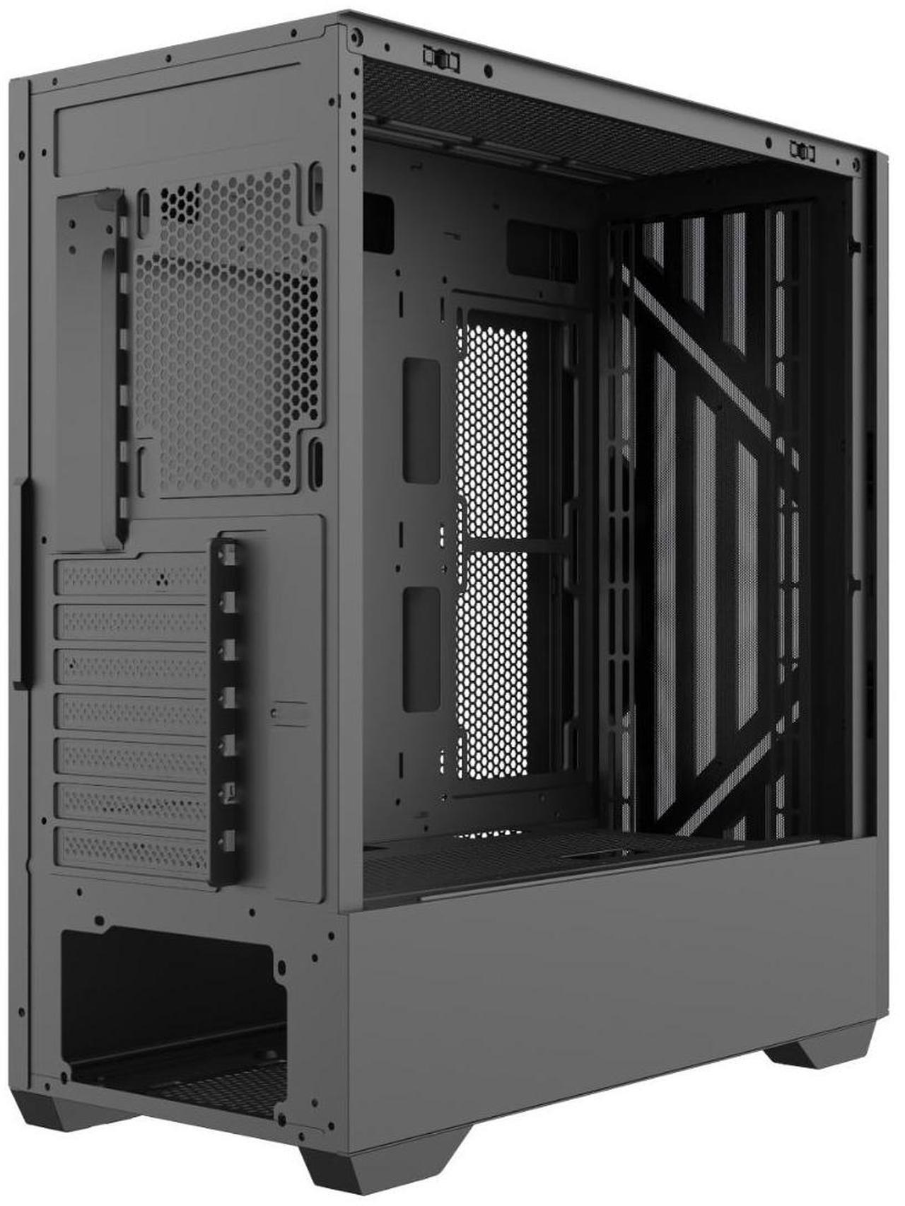 Alt view image 4 of 6 - Iceberg Wood Vector EATX Full Tower Gaming PC Case Full-View Panoramic Tempered Glass Includes Seven (7) aRGB Fans (Black)