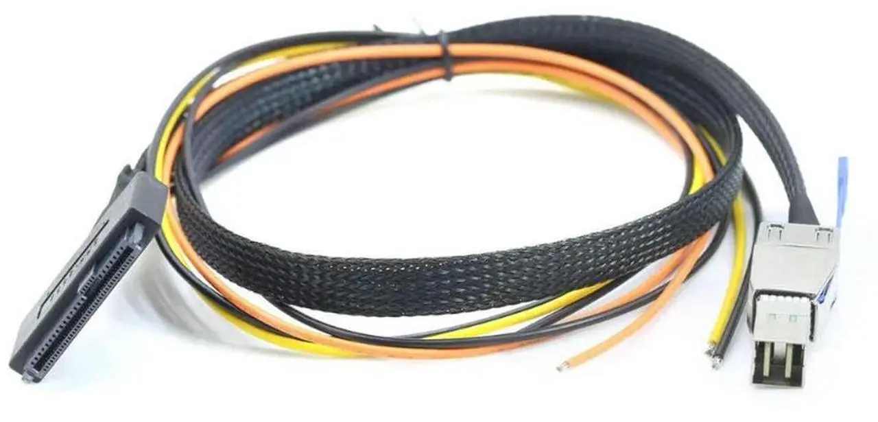 Main image of FOR Mini SAS HD SFF-8644 to U.2 SFF-8639 Adapter Cable with power supply OPEN cable