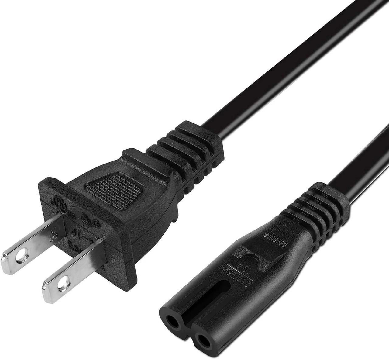 Main image of DIXSG 2Prong AC Power Cord for JBL PartyBox 100 110 200 300 310 710 1000 On-The-Go Speaker JBL Soundbar 2 Prong Power Cable Replacement 5Ft