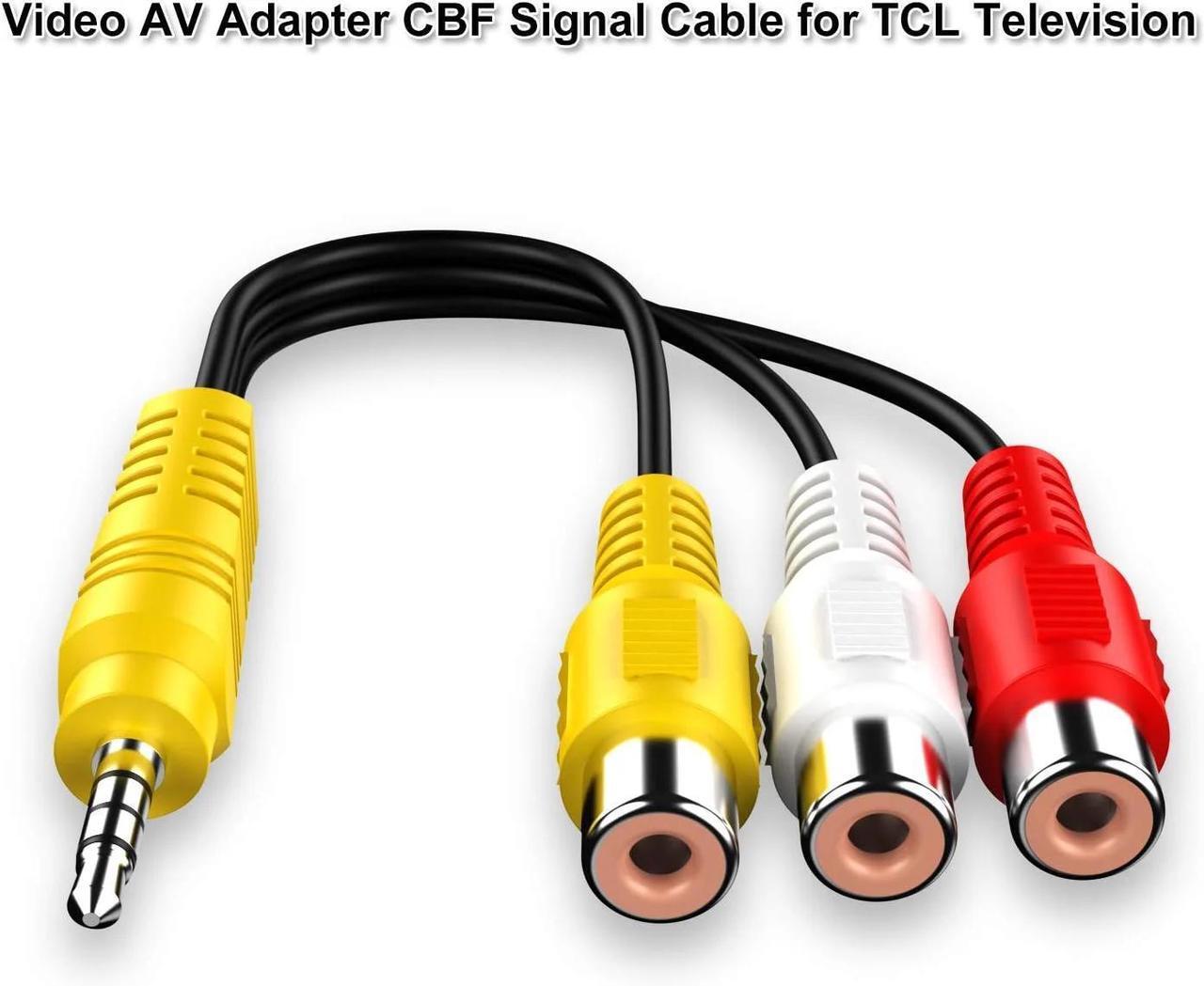 Alt view image 2 of 5 - DIXSG Replacement for TCL TV Video AV Component Adapter Cable,3.5mm to 3 RCA AV Input Adapter CBF Signal RCA Conversion Cable