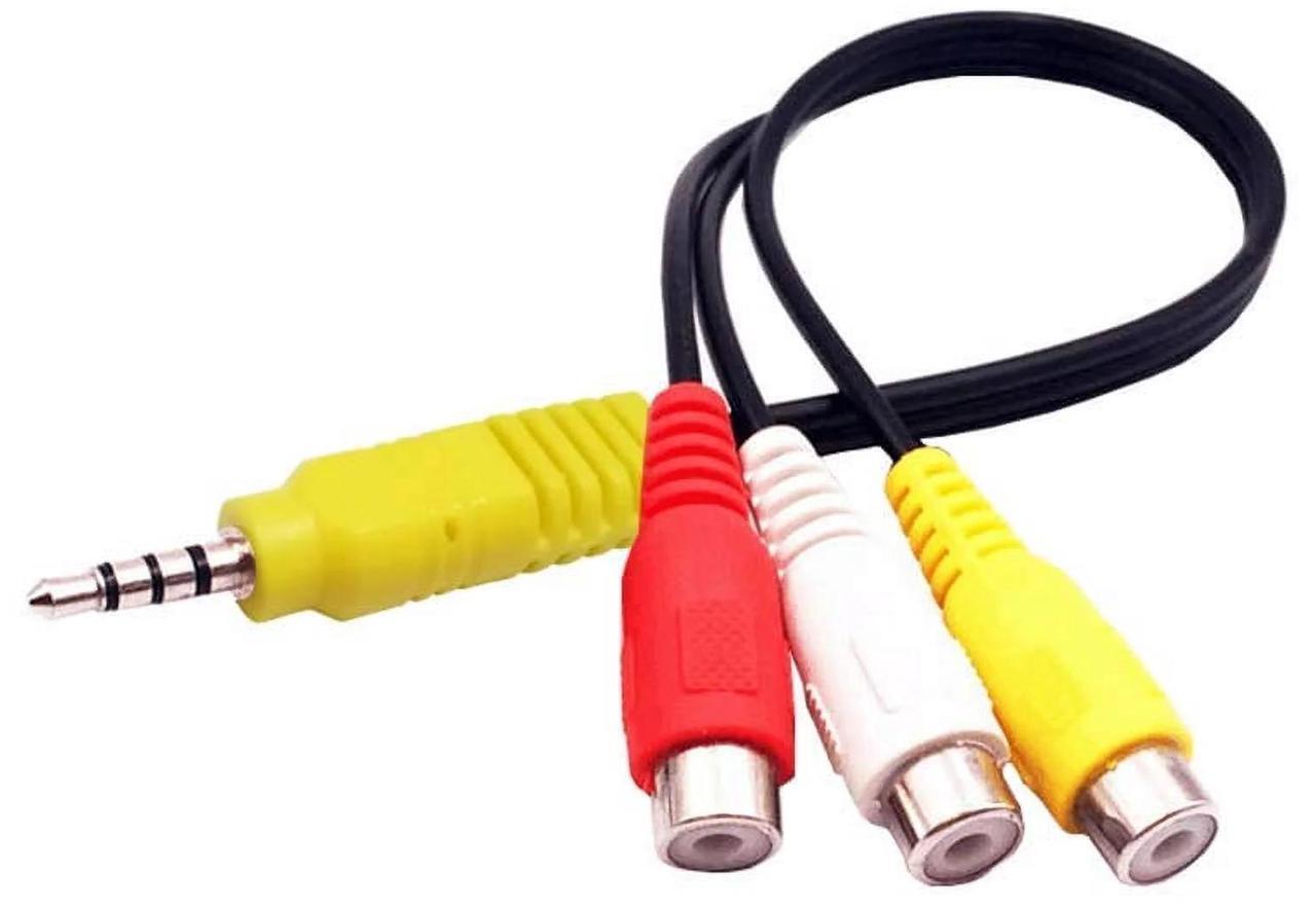 Alt view image 5 of 5 - DIXSG Replacement for TCL TV Video AV Component Adapter Cable,3.5mm to 3 RCA AV Input Adapter CBF Signal RCA Conversion Cable
