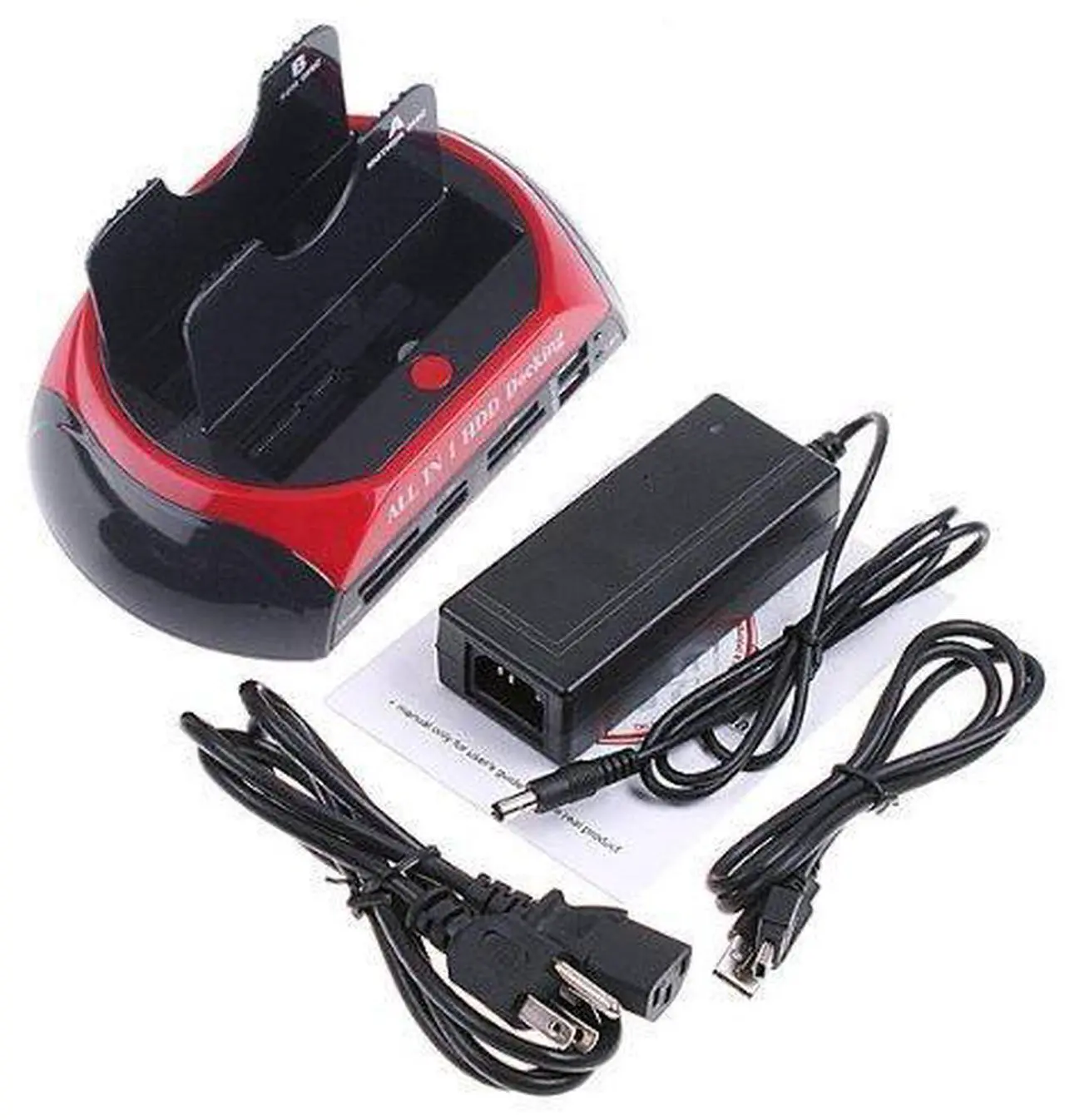 Alt view image 6 of 7 - DIXSG All in 1 HDD Docking,2.5''/3.5'' SATA Multi-Function HDD Docking Station SATA Hard Disk Base USB HUB Reader
