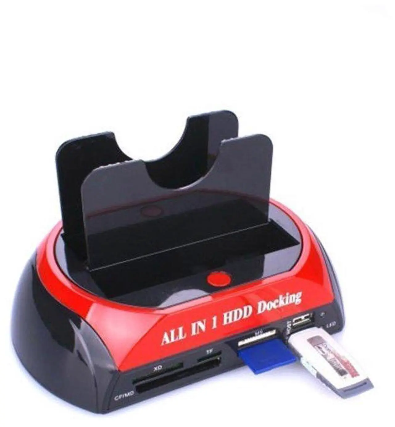 Alt view image 5 of 7 - DIXSG All in 1 HDD Docking,2.5''/3.5'' SATA Multi-Function HDD Docking Station SATA Hard Disk Base USB HUB Reader