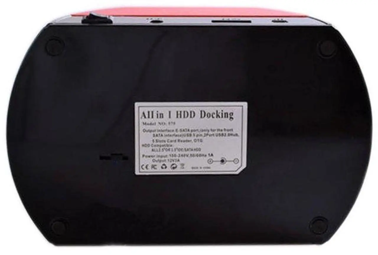 Alt view image 7 of 7 - DIXSG All in 1 HDD Docking,2.5''/3.5'' SATA Multi-Function HDD Docking Station SATA Hard Disk Base USB HUB Reader