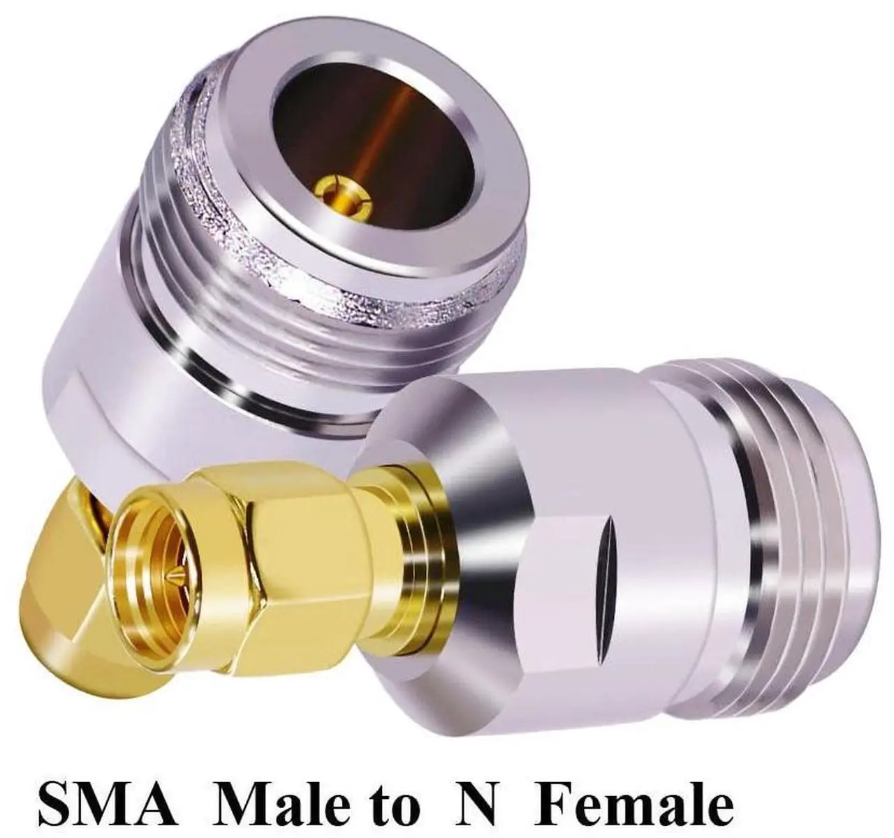 Alt view image 5 of 6 - DIXSG 2PCS N Type Female to SMA Male Coaxial Adapter SMA to N Coax Connector