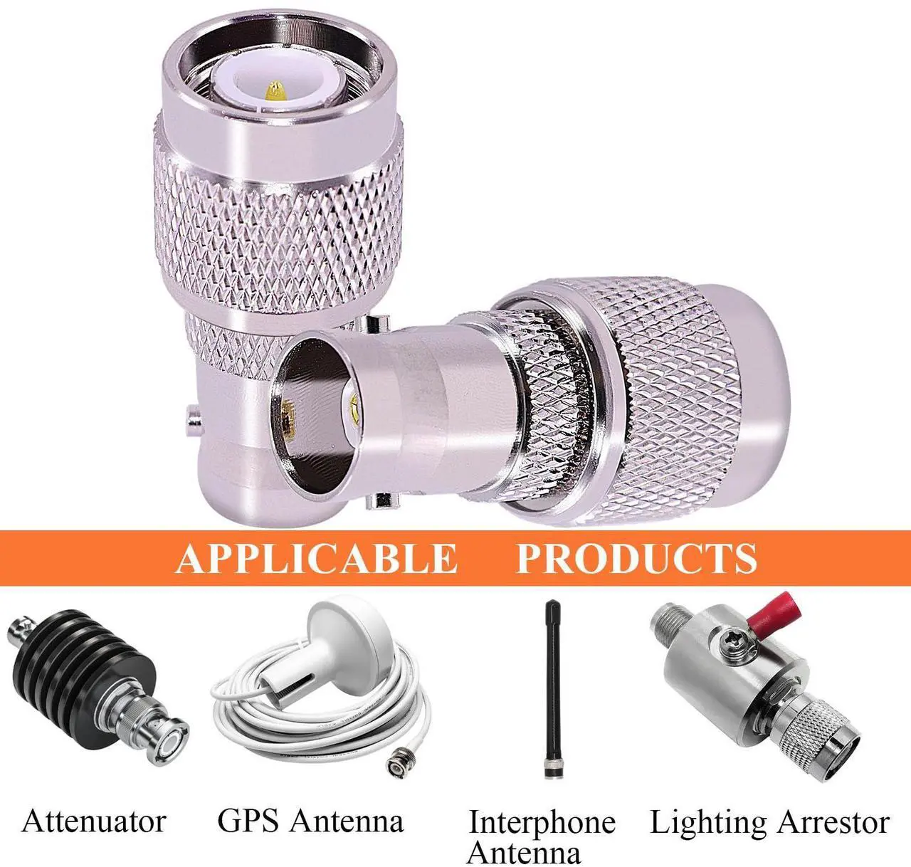 Alt view image 6 of 6 - DIXSG 2PCS BNC Female to TNC Male Coax Adapter,TNC to BNC Coaxial Connector