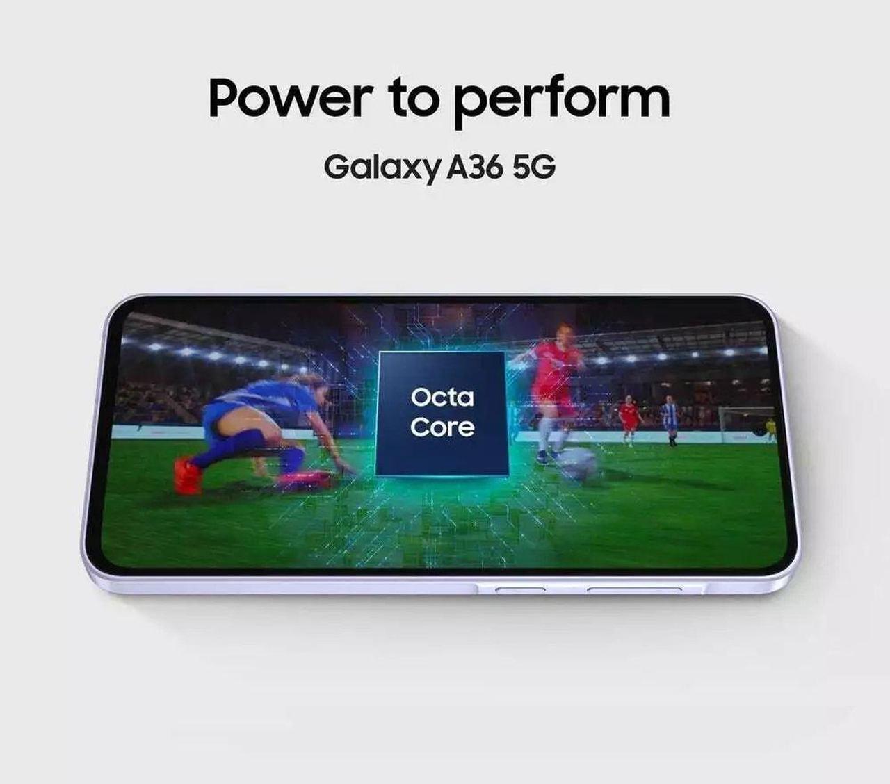 Alt view image 4 of 5 - Samsung Galaxy A36 5G 128GB 8GB RAM, Android Smartphone, Latin Version, Dual Sim, Unlocked - Awesome Black