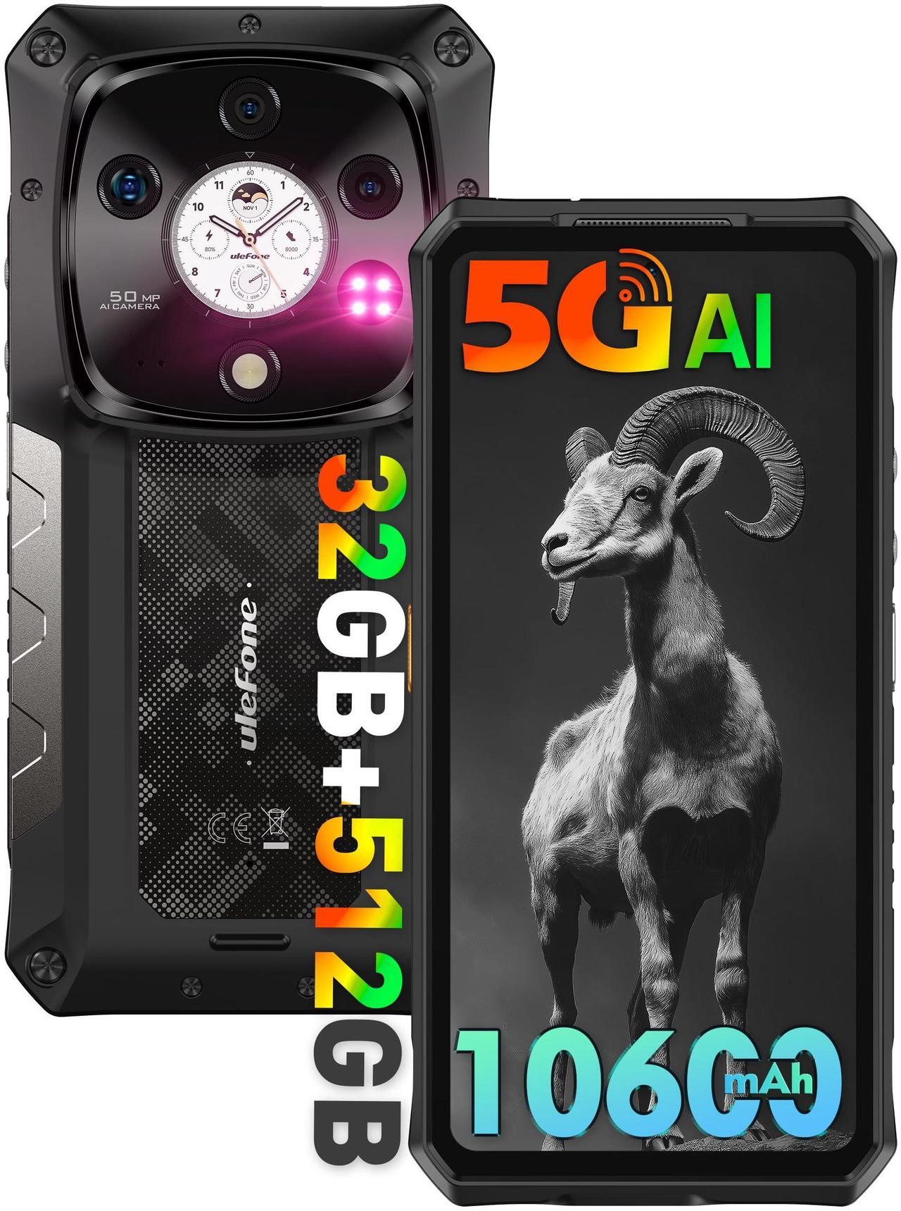 Main image of Ulefone Armor 28 Pro 5G AI Rugged Phone, 32GB+512GB/2TB Expansion, MTK Dimensity 7300, 6.67" AMLOD Dual Screen, 64MP+50MP+50MP Real Camera, 10600mAh/120W, 50W Wireless Charging, WiFi 6E, Widevine L1