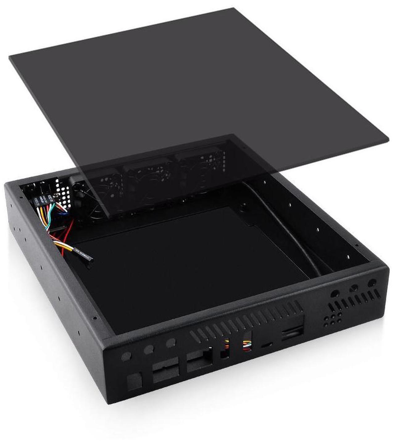Alt view image 3 of 7 - 52Pi ITX Case with Fan for Deskpi Super6c Raspberry Pi CM5/CM4 Cluster Mini-ITX board