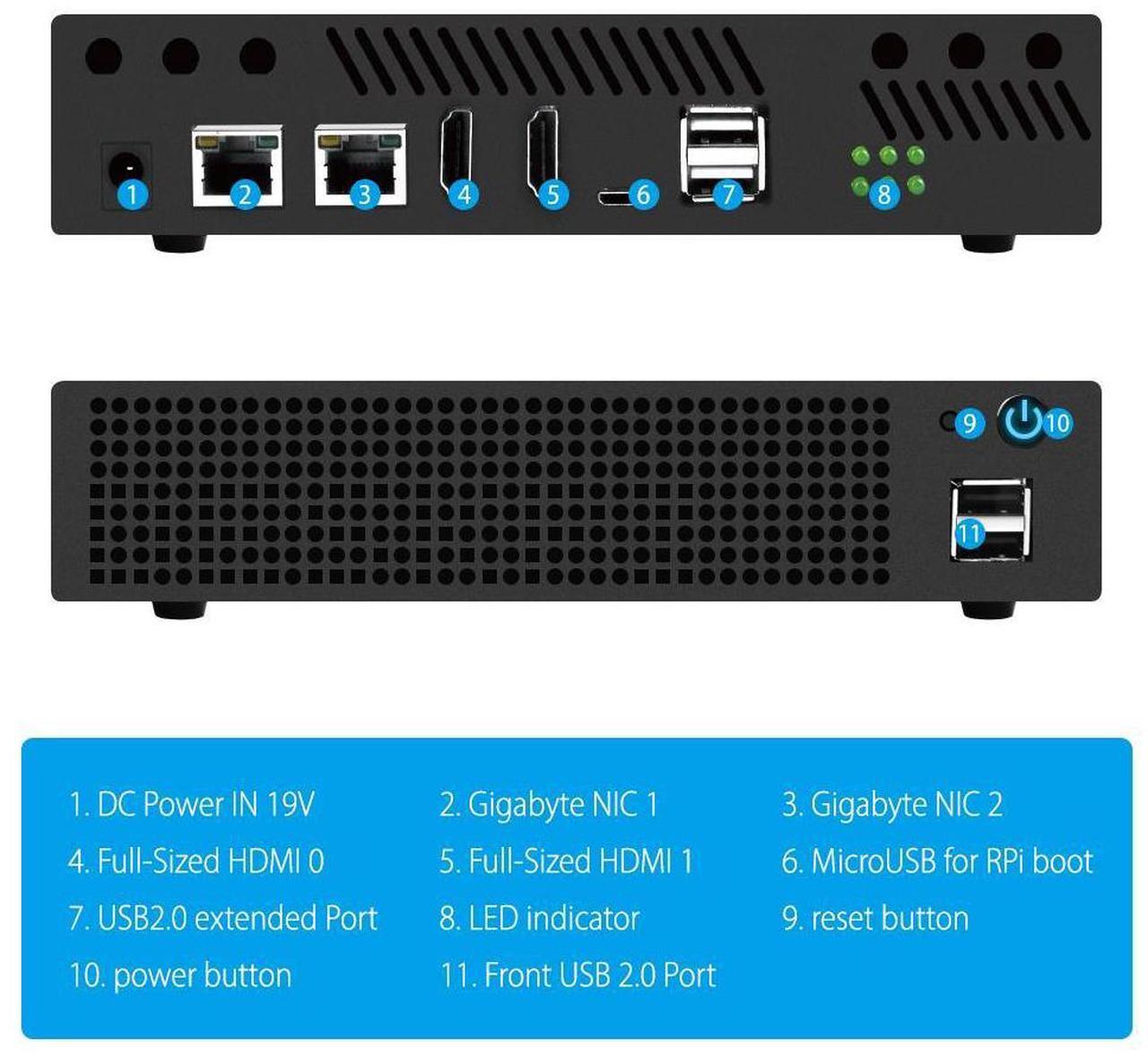 Alt view image 6 of 7 - 52Pi ITX Case with Fan for Deskpi Super6c Raspberry Pi CM5/CM4 Cluster Mini-ITX board