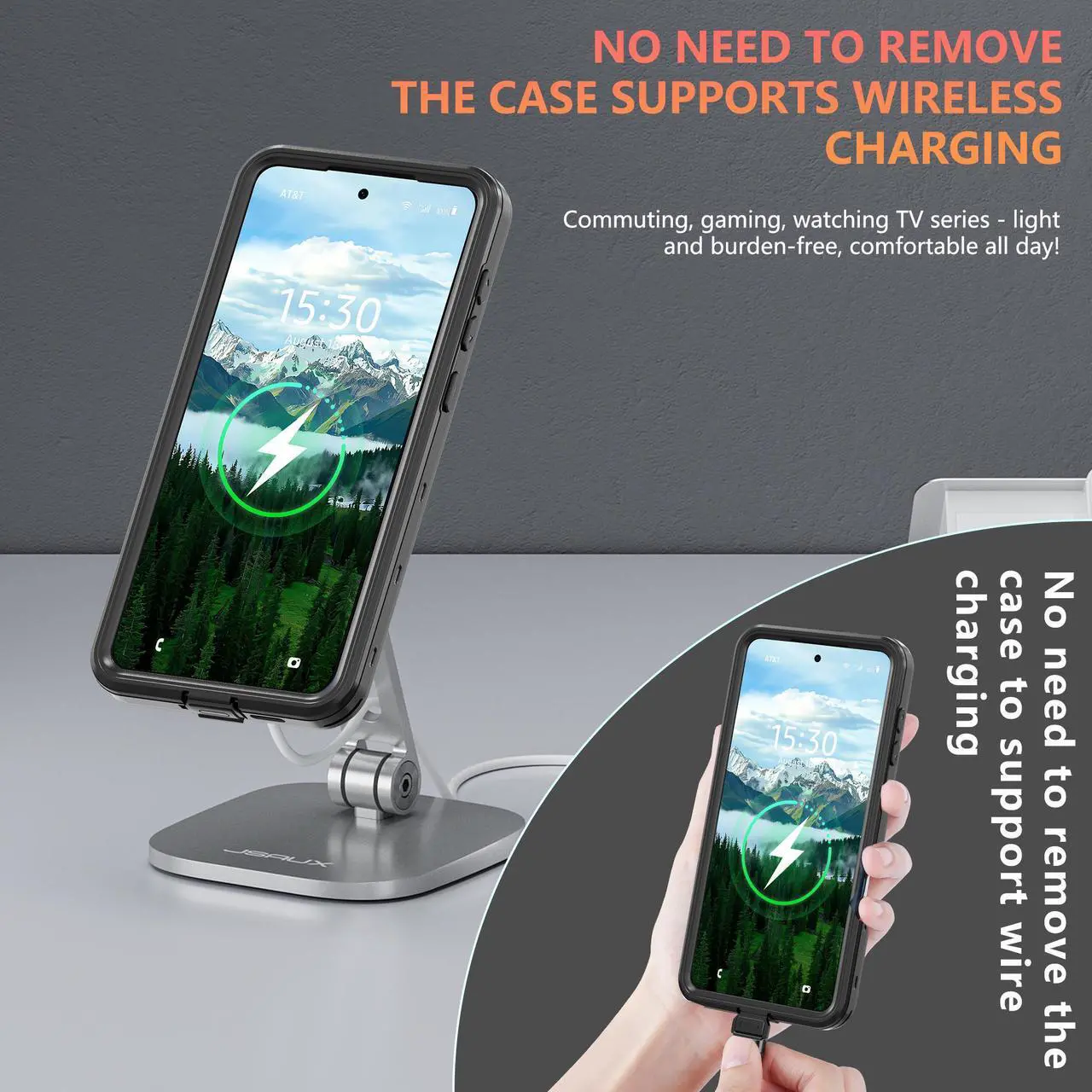 Alt view image 2 of 7 - WERLEO Magnetic Waterproof  Case for Samsung Galaxy S25 Edge 6.7 inch 2025, Built-in Screen Protector, [12 FT Military Drop Proof] [Full Body Shockproof] [IP68 Underwater] Phone Cover Black