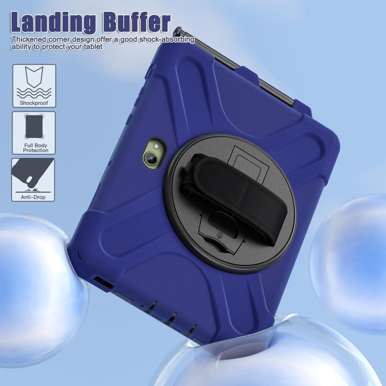 Alt view image 2 of 7 - WERLEO Case for Samsung Galaxy Tab Active 5 Pro 2025 / Active 4 Pro 2022 / Active Pro 2019 10.1" Shockproof Drop Protection Cover with Screen Protector Pencil Holder Stand Shoulder Strap Stylus Pen