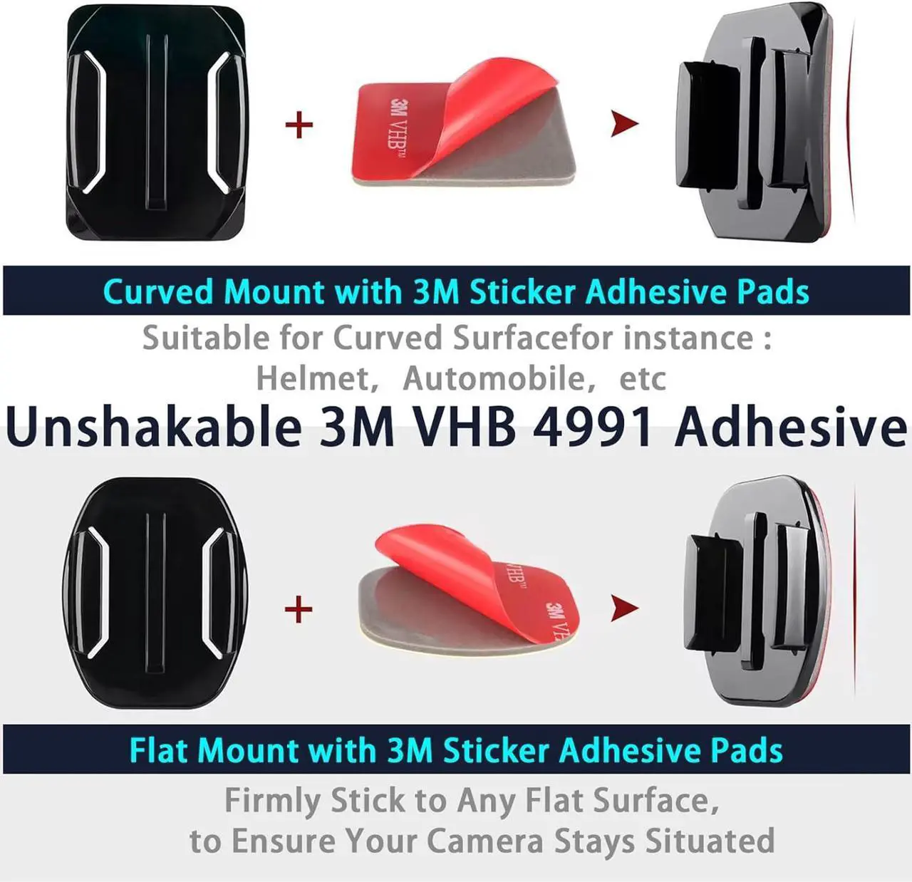 Alt view image 6 of 7 - WERLEO Silicone Case for GoPro Hero 4K - Protective Sleeve with Battery Cover, Screen Protectors, Lens Caps & Mount Kit Flexible Adhesive Helmet Sticky Mounts for GoPro Hero 4K Accessories