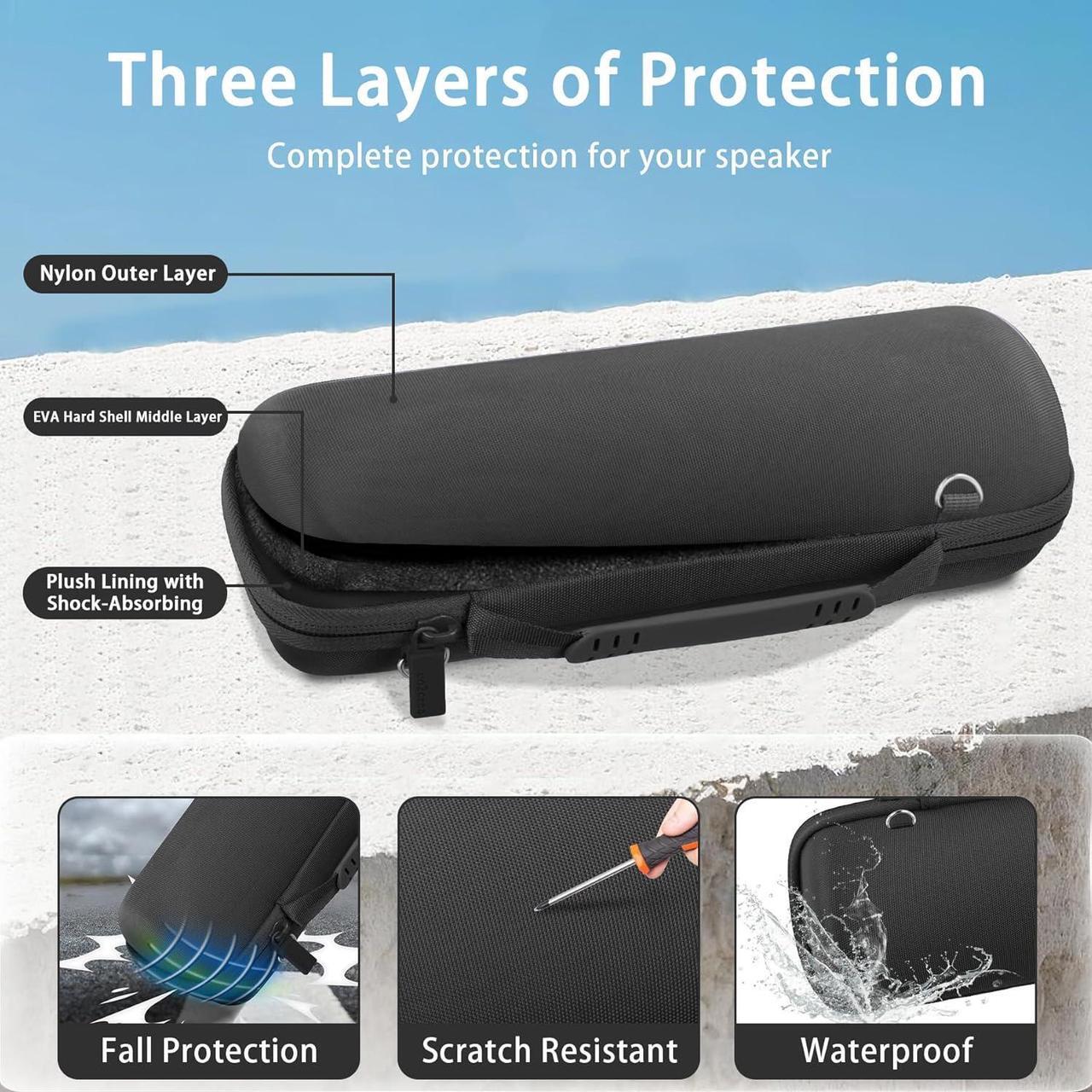 Alt view image 5 of 7 - WERLEO Hard Travel Case Replacement for JBL Flip 7 Flip 6 FLIP 5 Waterproof Portable Bluetooth Speaker