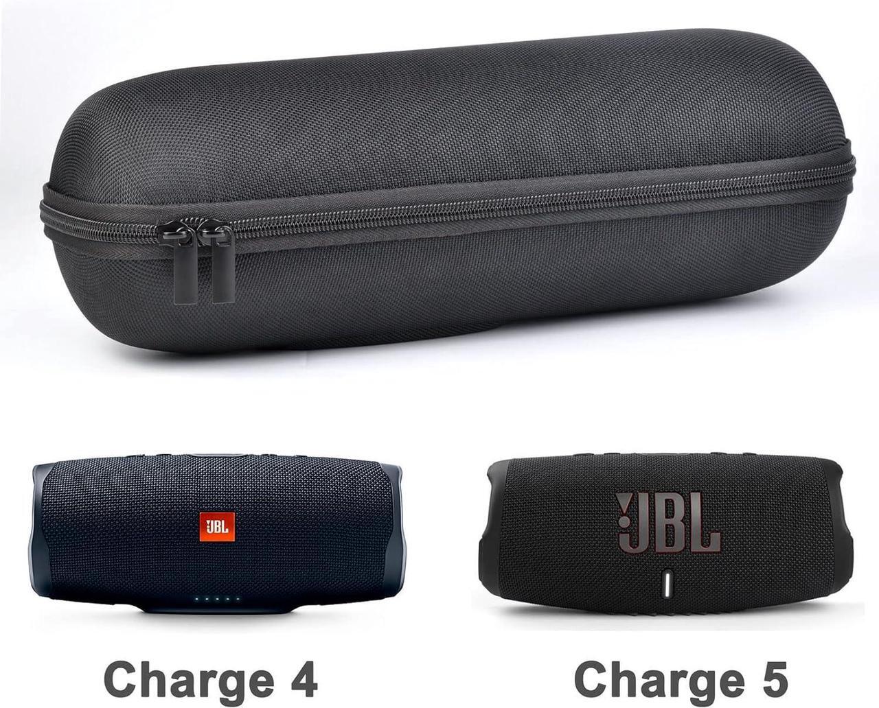 Alt view image 4 of 7 - WERLEO Case Compatible with JBL Charge 4/Charge 5 Portable Waterproof Bluetooth Speaker, Hard Shell Carrying Case Storage Bag Protective Cover with Shoulder Strap Fits USB Cable and Charger
