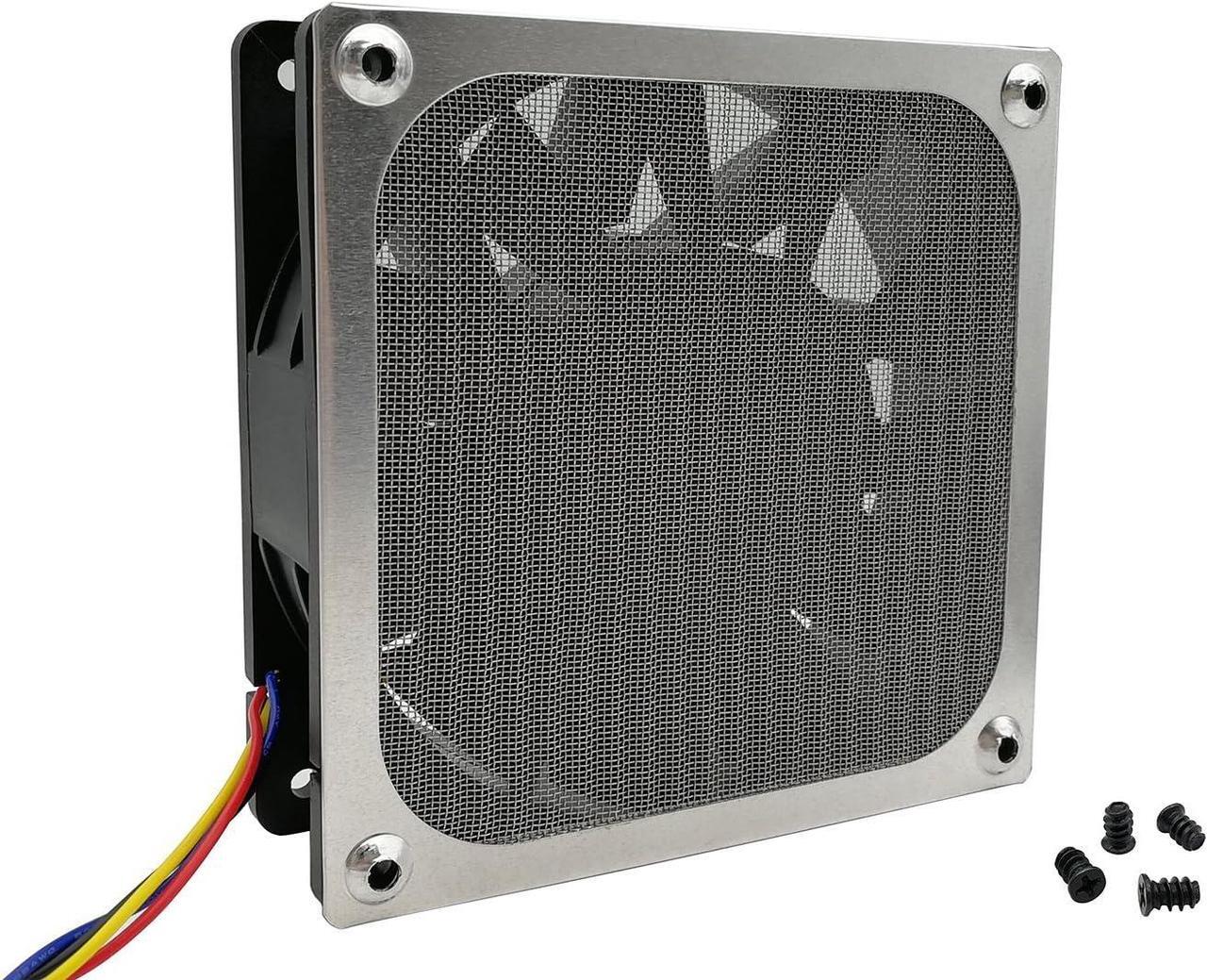 Alt view image 5 of 7 - WERLEO 140mm PC Computer Case Fan Dust Filter Grills Dustproof Case Cover with Screws, Aluminum Frame Ultra Fine Stainelss Steel Mesh - 4 Pack Silver